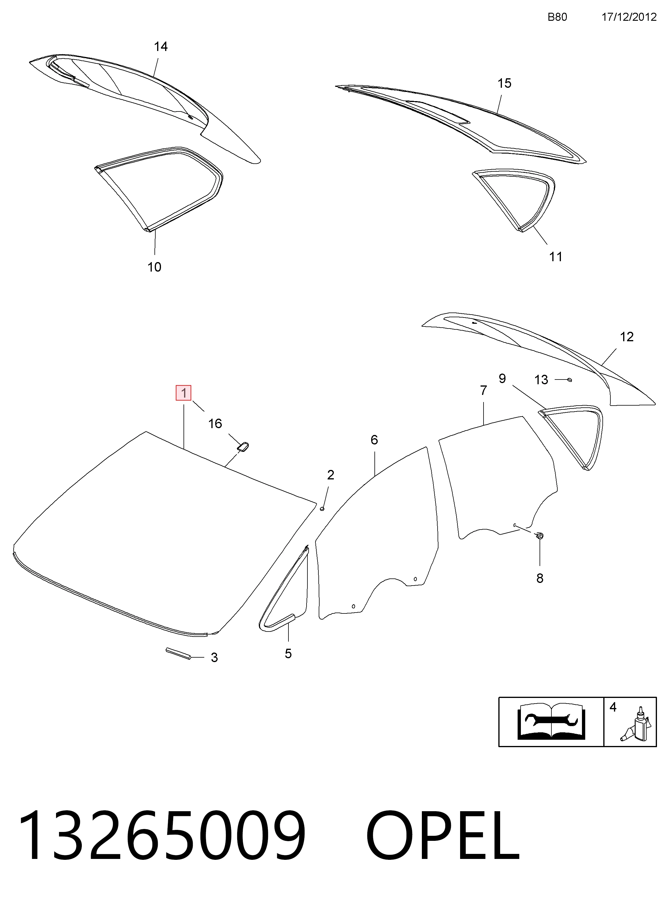 ST502727 Pilkington Автомобільне скло