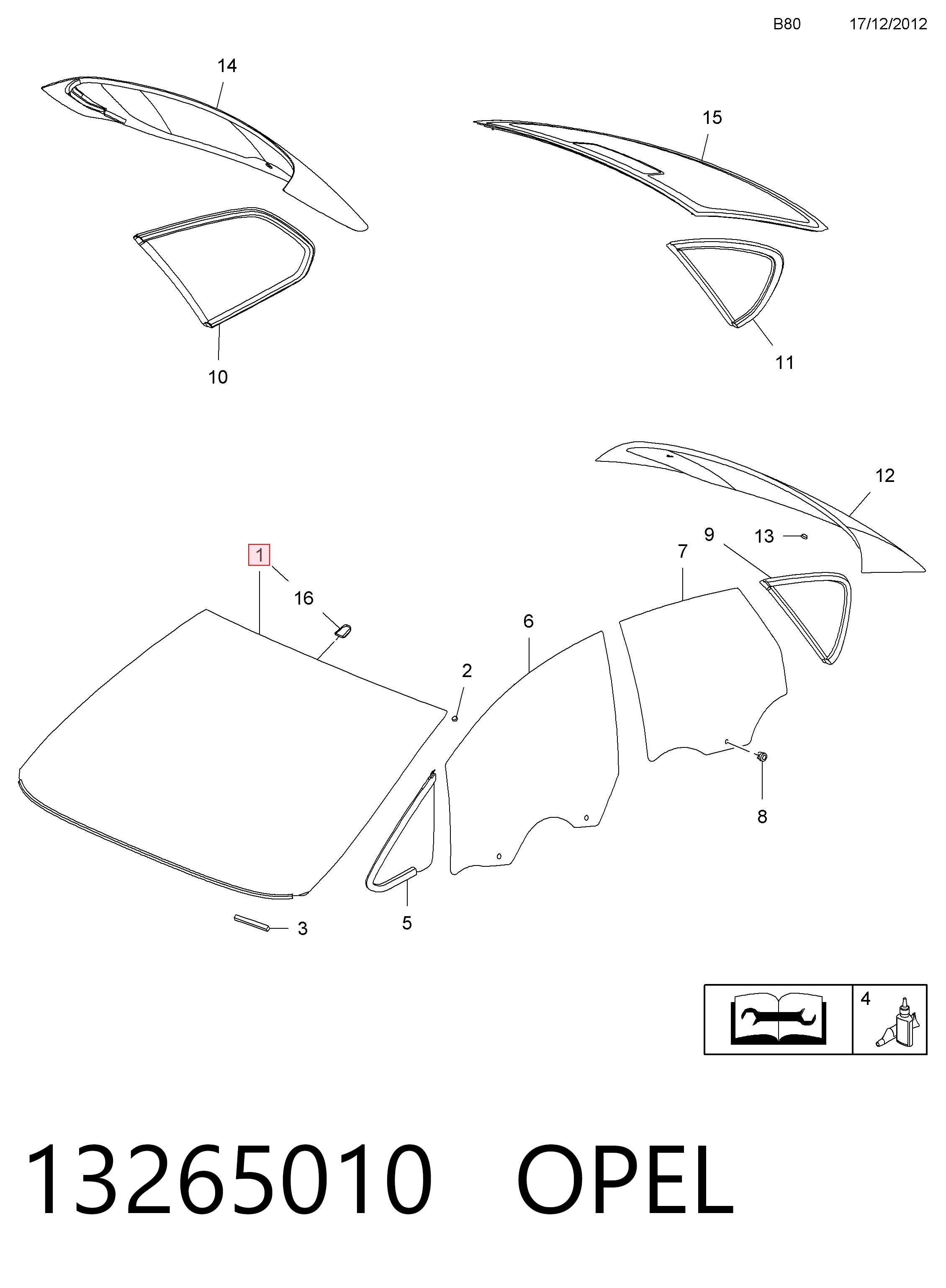 ST407112 Nordglass Автомобільне скло
