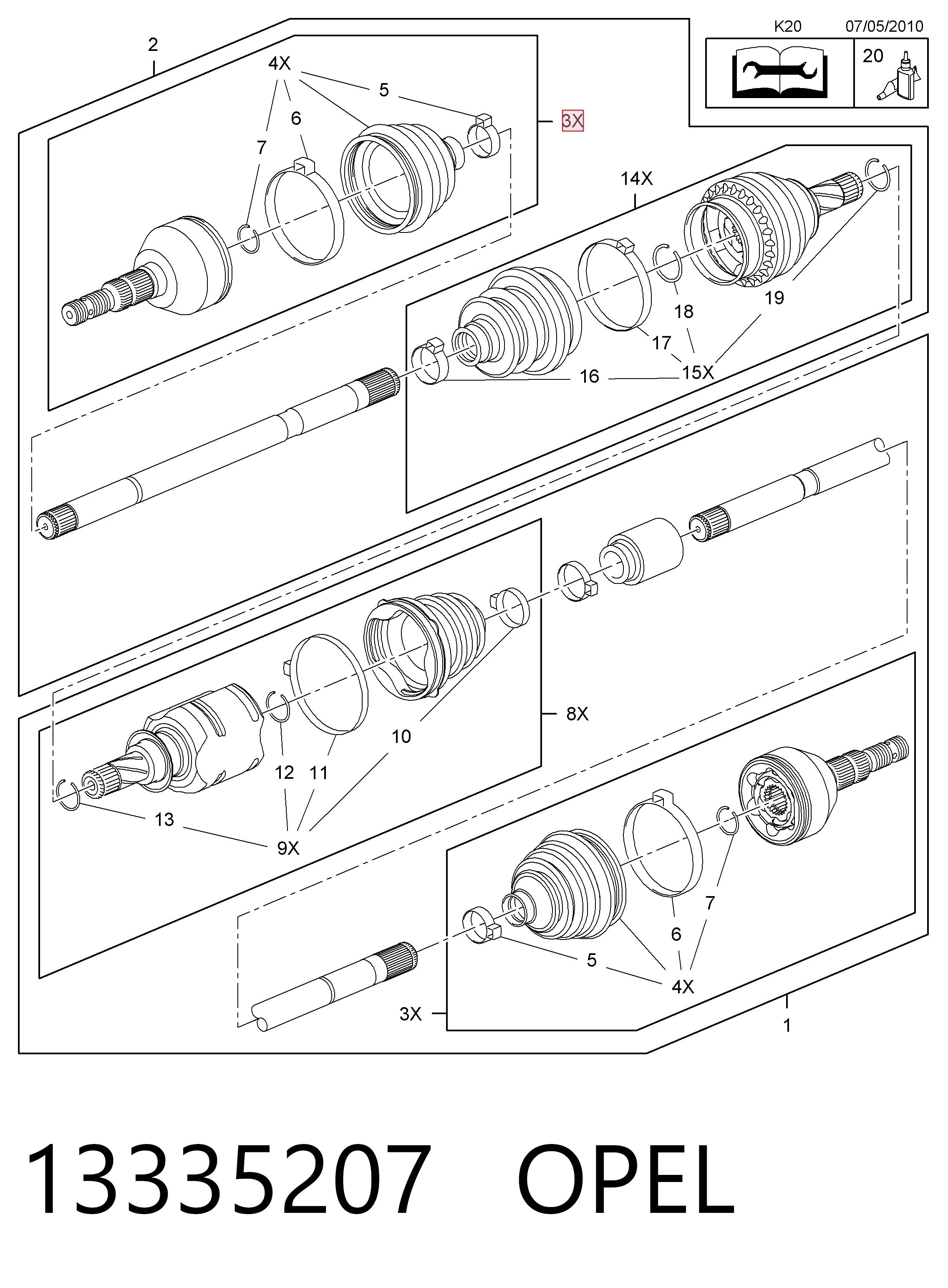 ШРУС зовнішній передній 0036262 GKN-Spidan