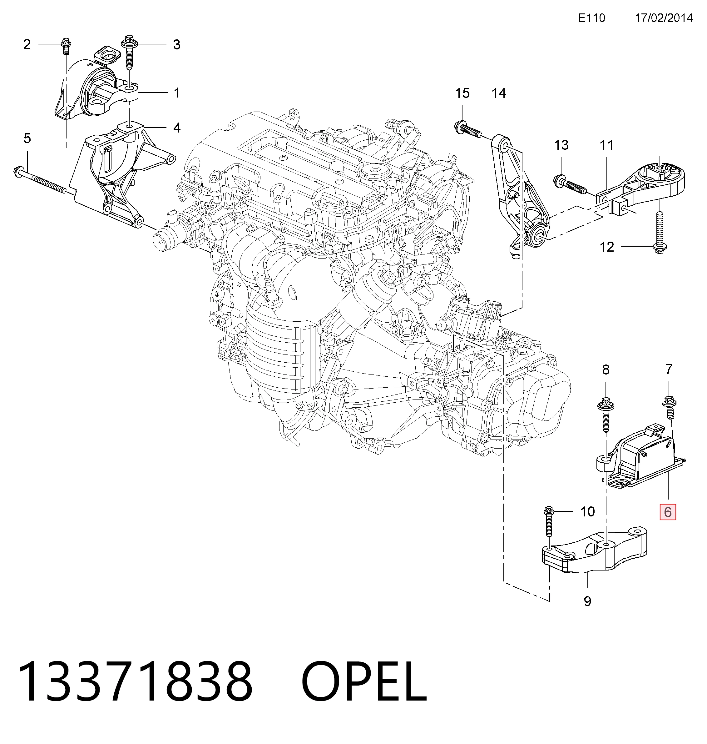 Ліва подушка двигуна Lemforder 39750 ціна, від 42.52 USD