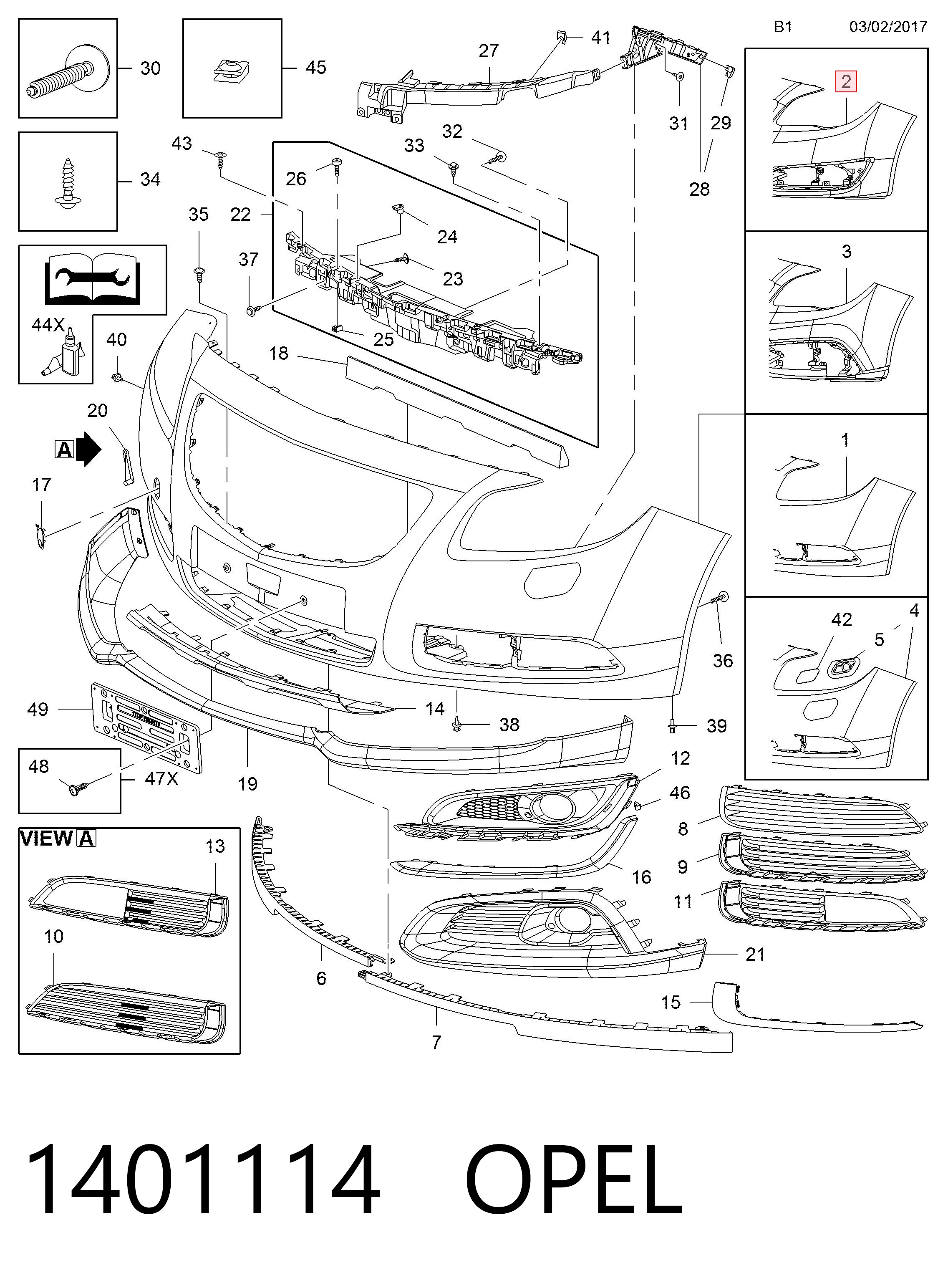 23106394 Peugeot/Citroen Бампер передній в зборі