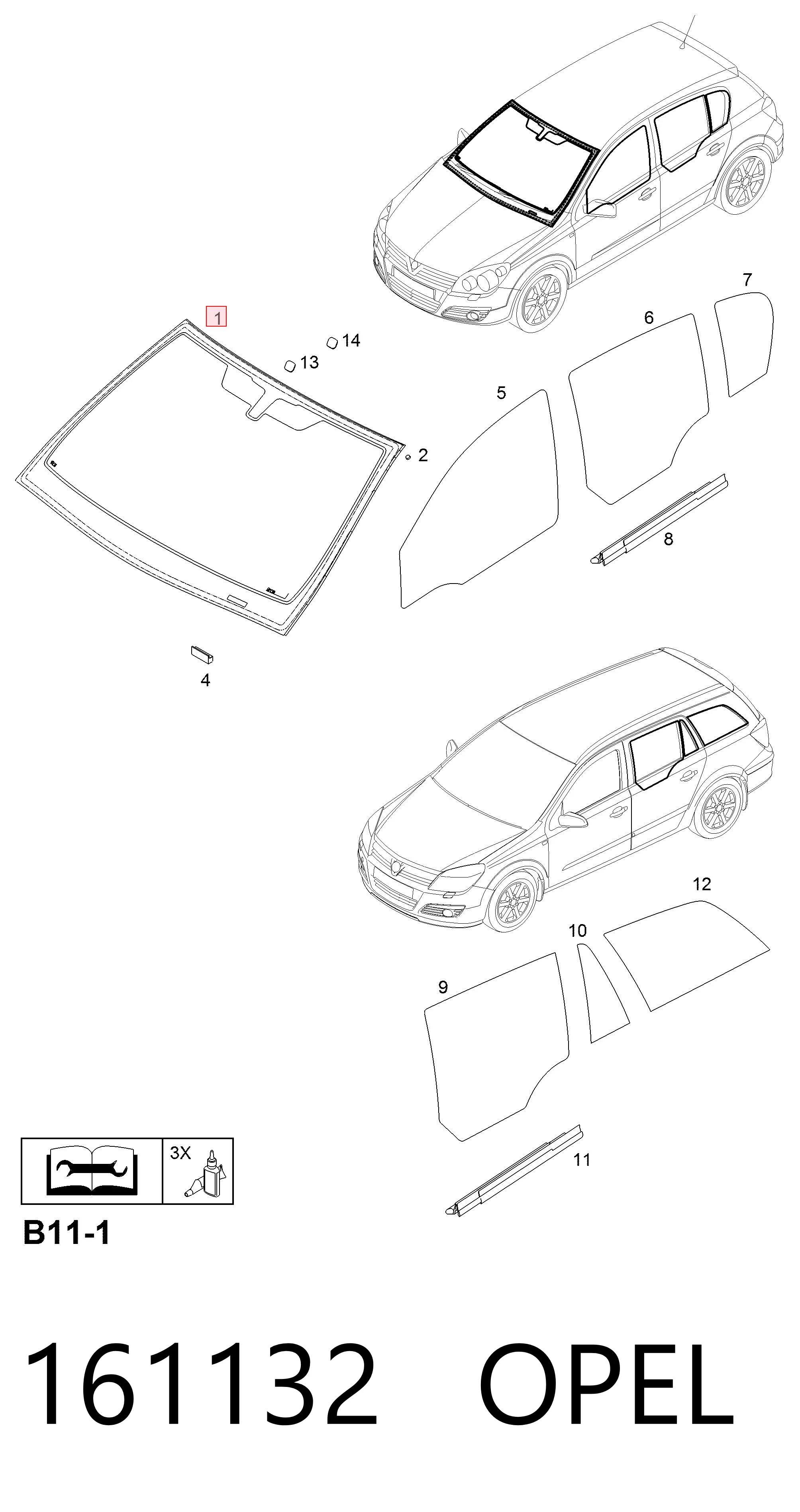 AB68695A Pilkington Автомобільне скло