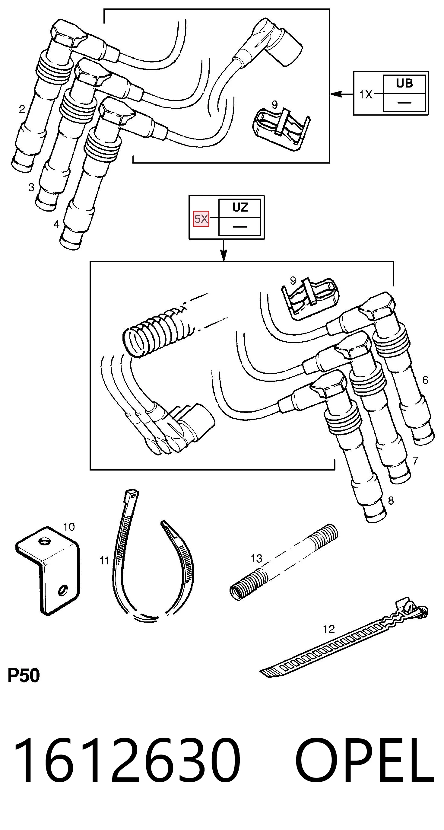 Дроти запалювання Magneti Marelli MSK1050 ціна, від 43.37 USD