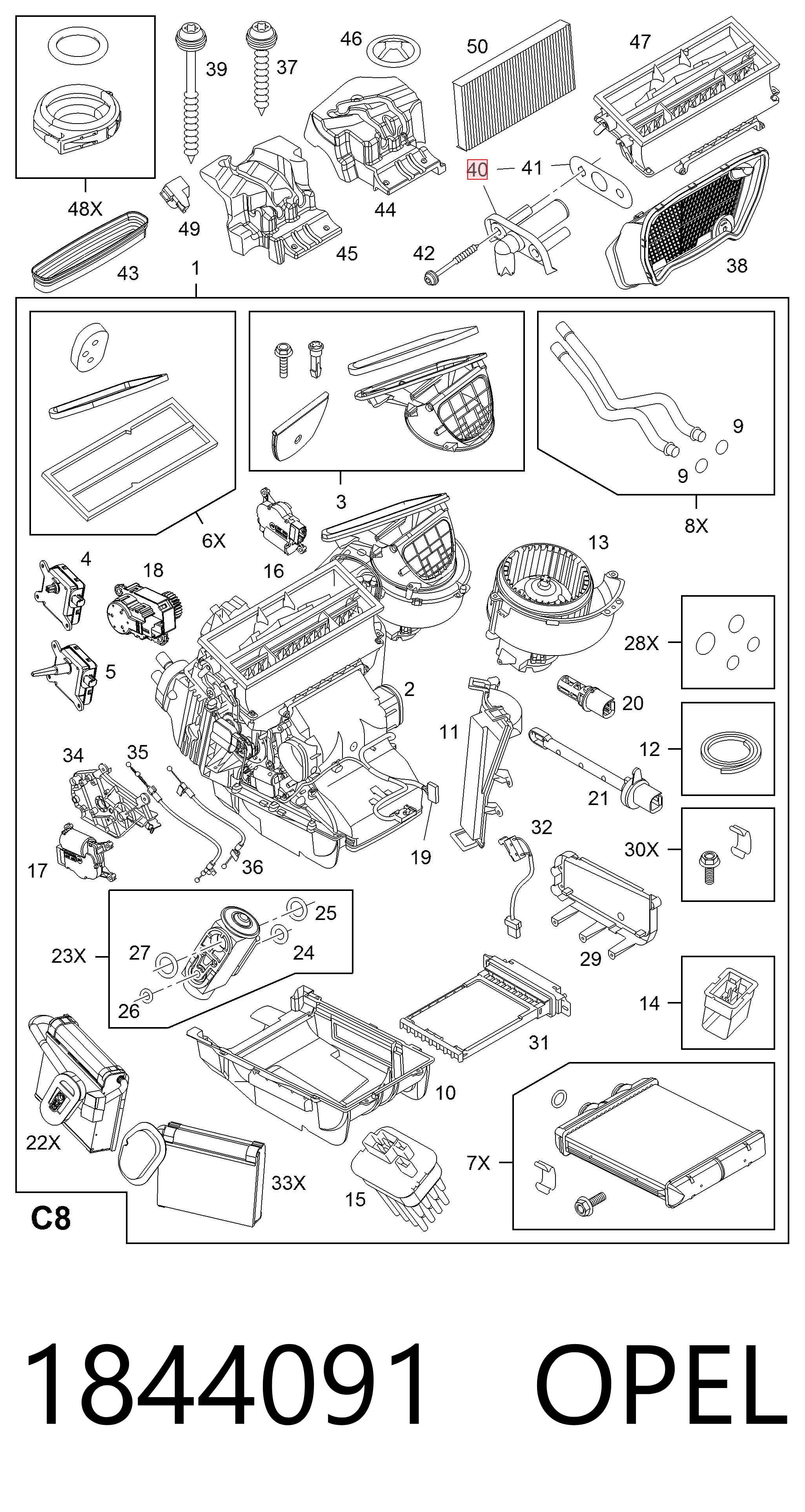 Кран пічки (обігрівача) на Opel Astra H TWINTOP L67