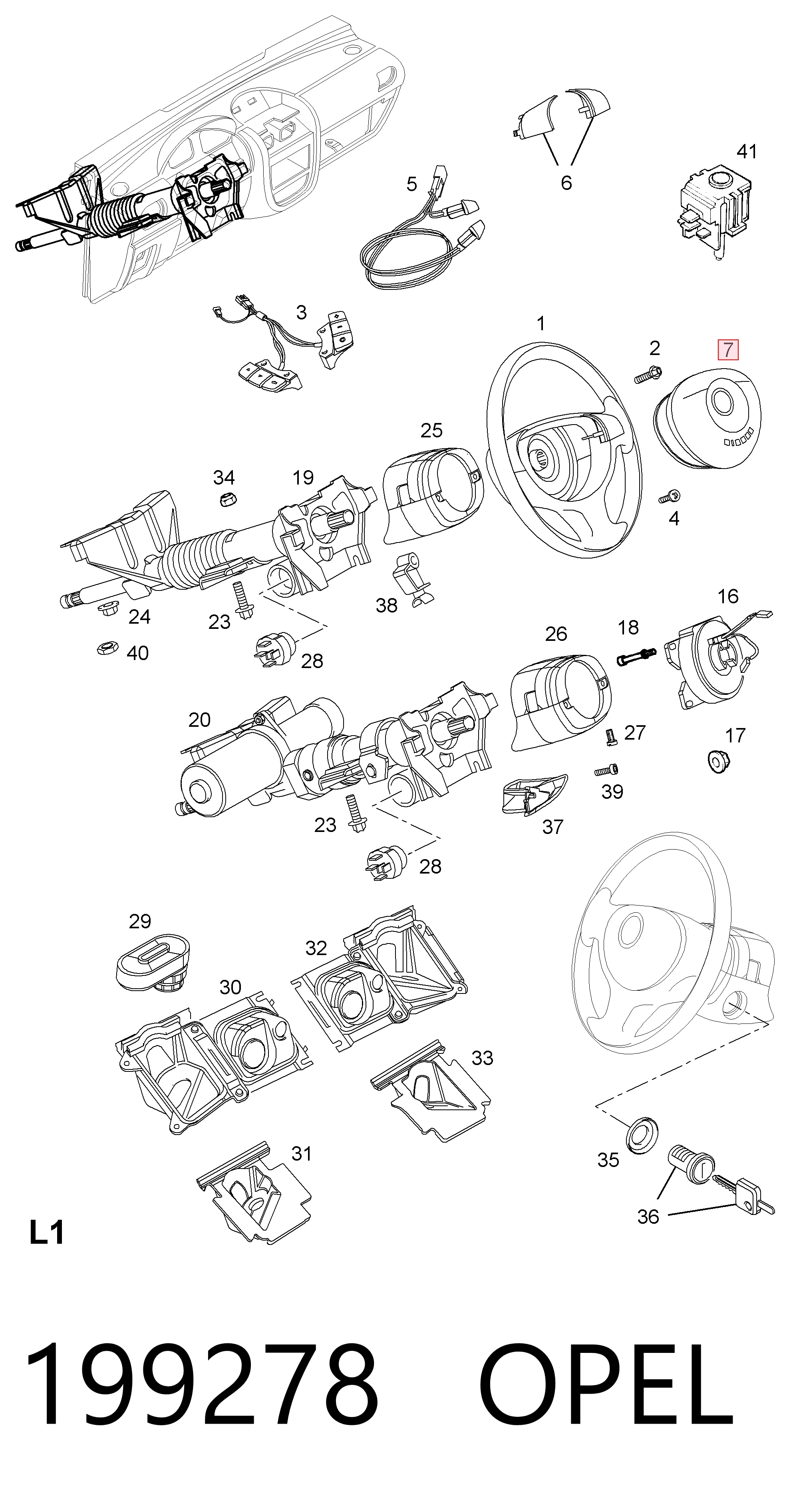 Подушка Айрбег водія General Motors 93319474 ціна, від 22.55 USD