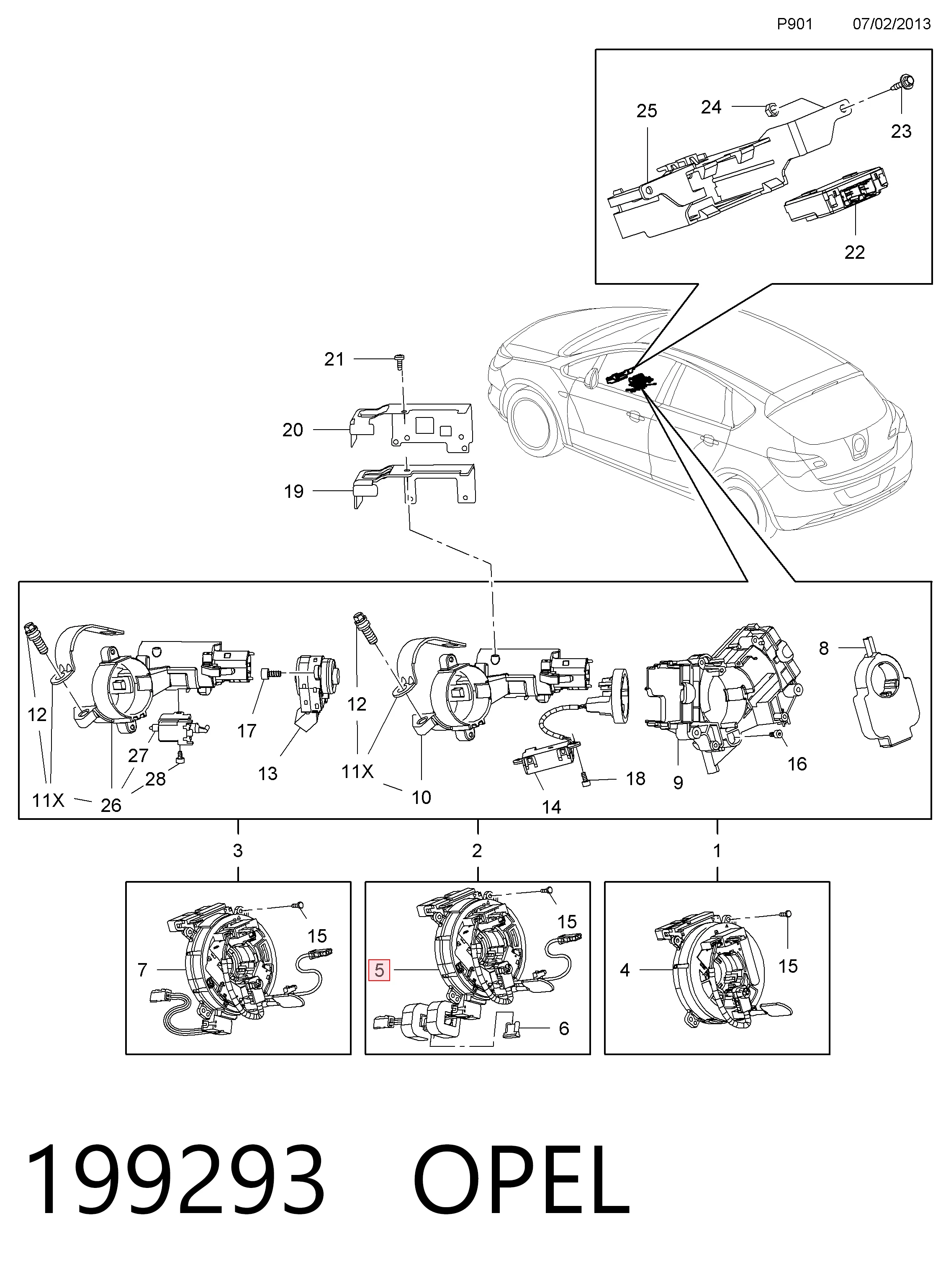 Шлейф керма General Motors 13335486 ціна, від 152.03 USD