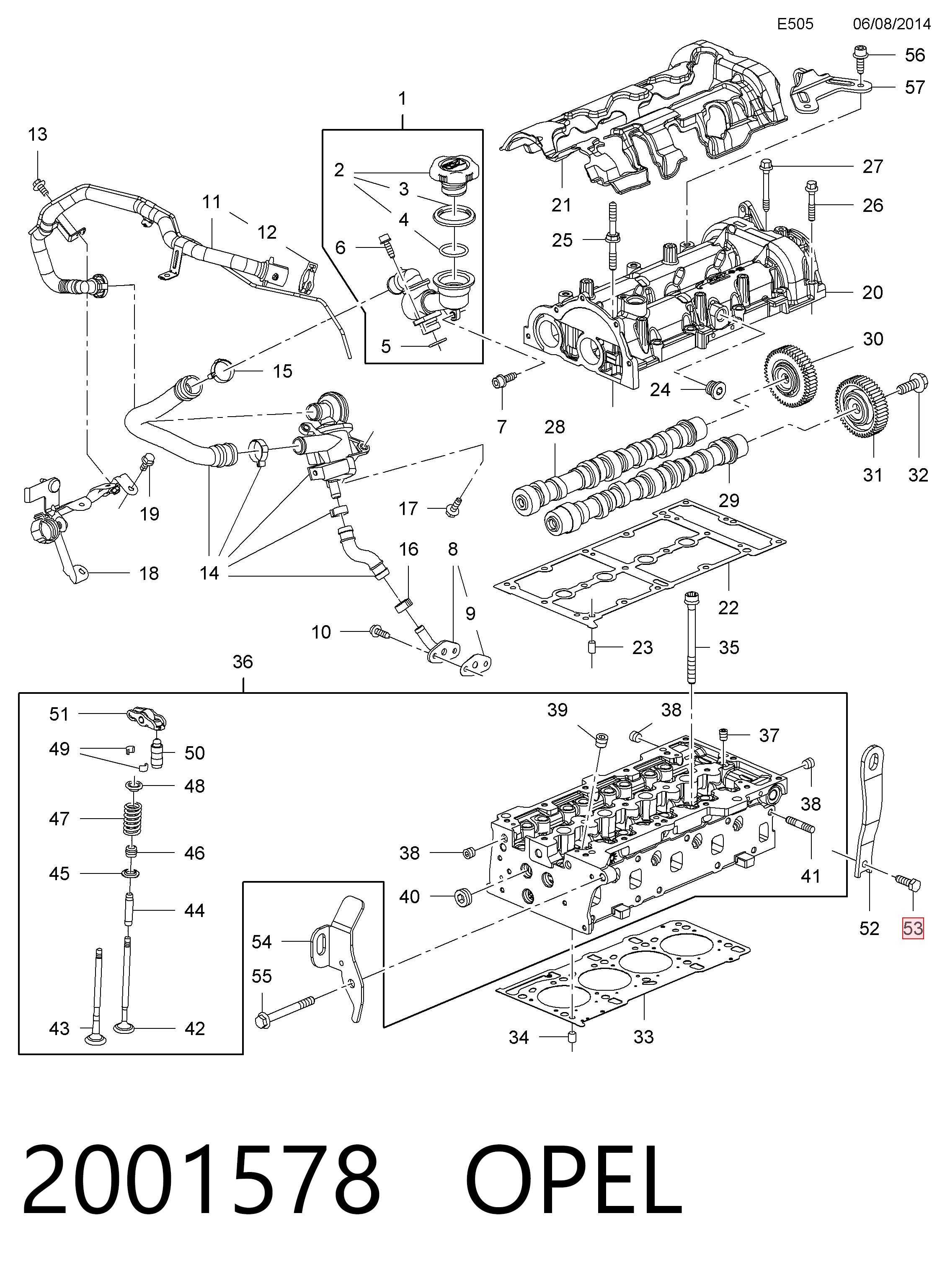 Купити 55192203 Peugeot/Citroen Болт вихлопної системи (глушника)