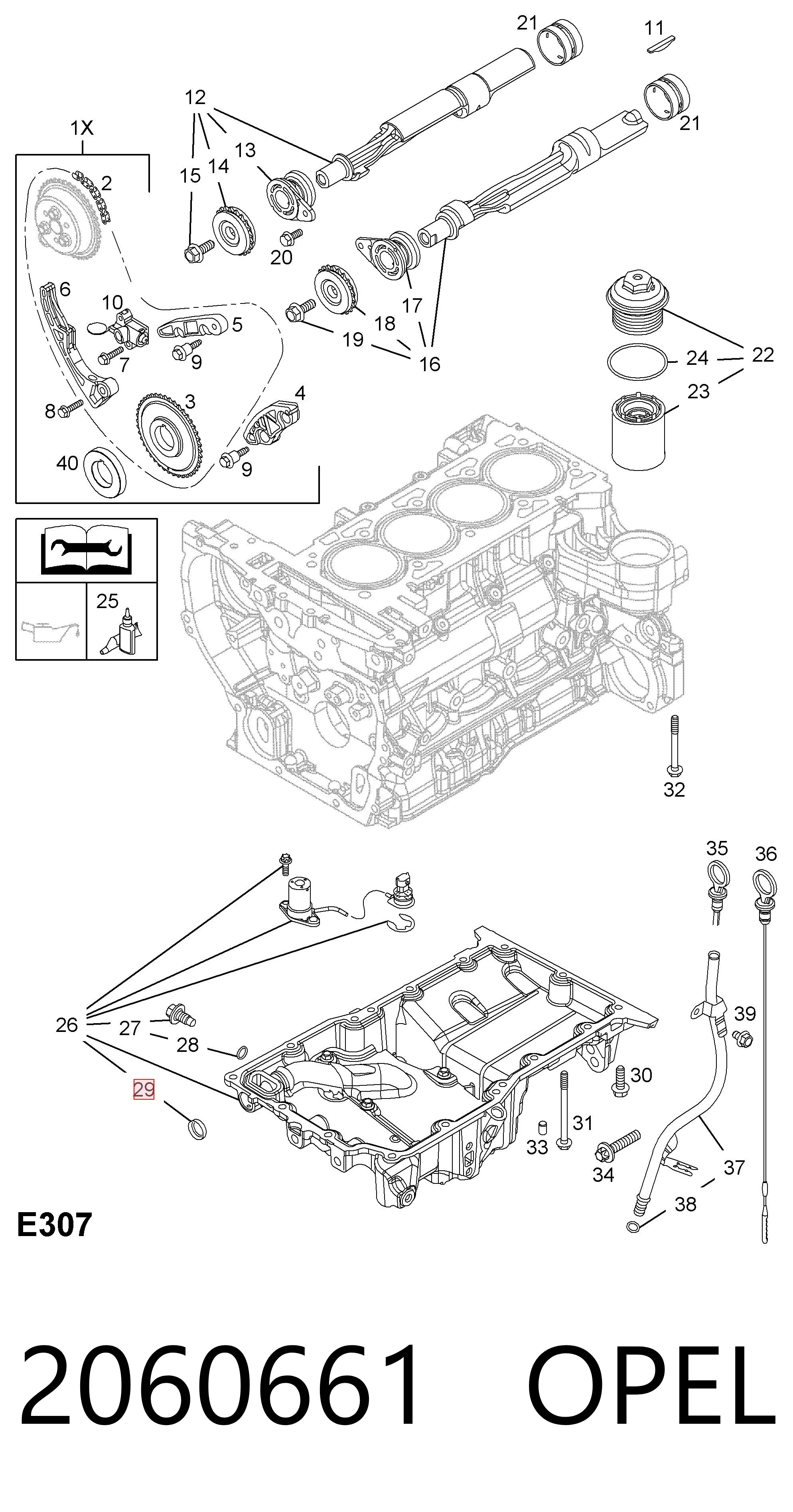 Заглушка блоку циліндрів FE03199 Febi