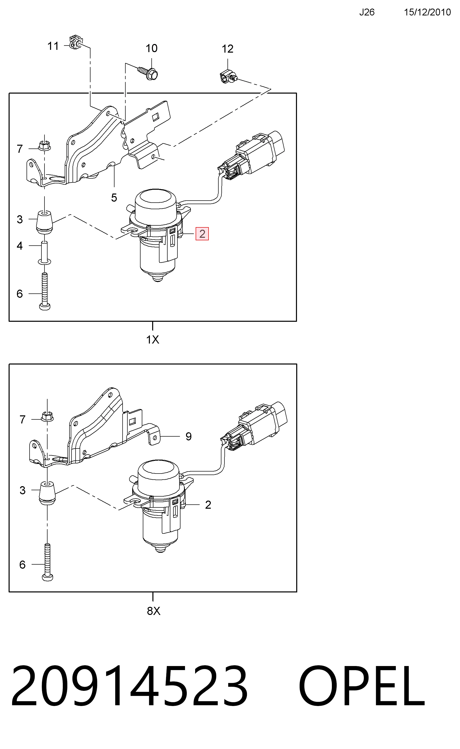 Насос вакуумний General Motors 20914523 ціна, від 202.70 USD