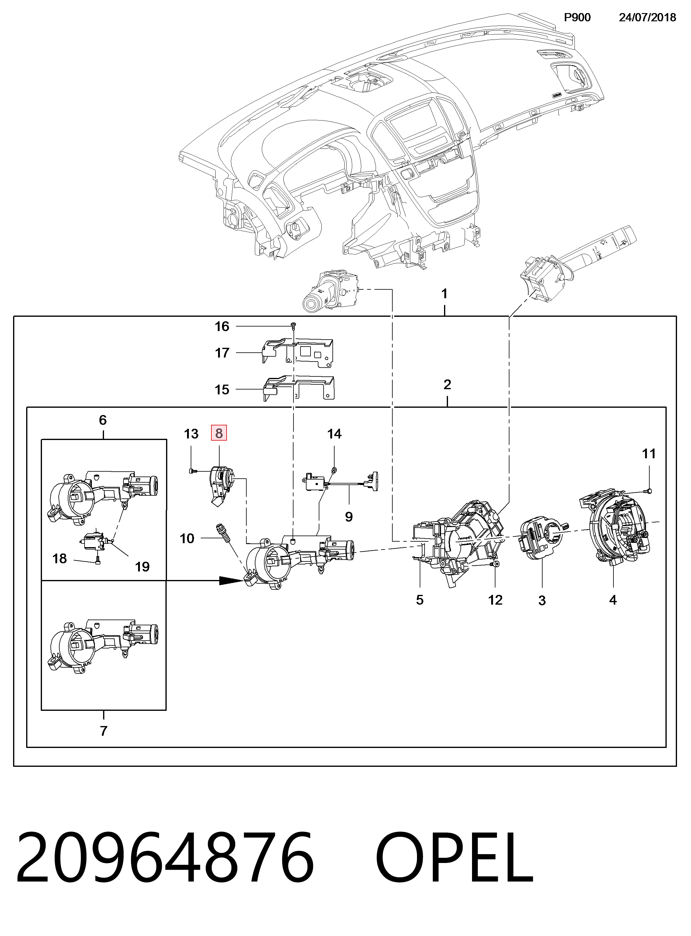Контактна група 42526246 Peugeot/Citroen