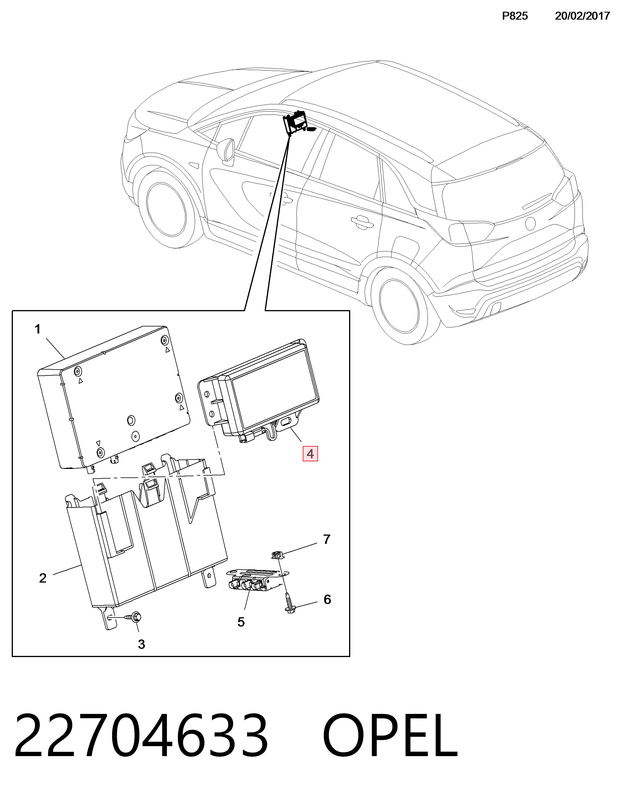 Купити Блок комфорту Opel Mokka I J13