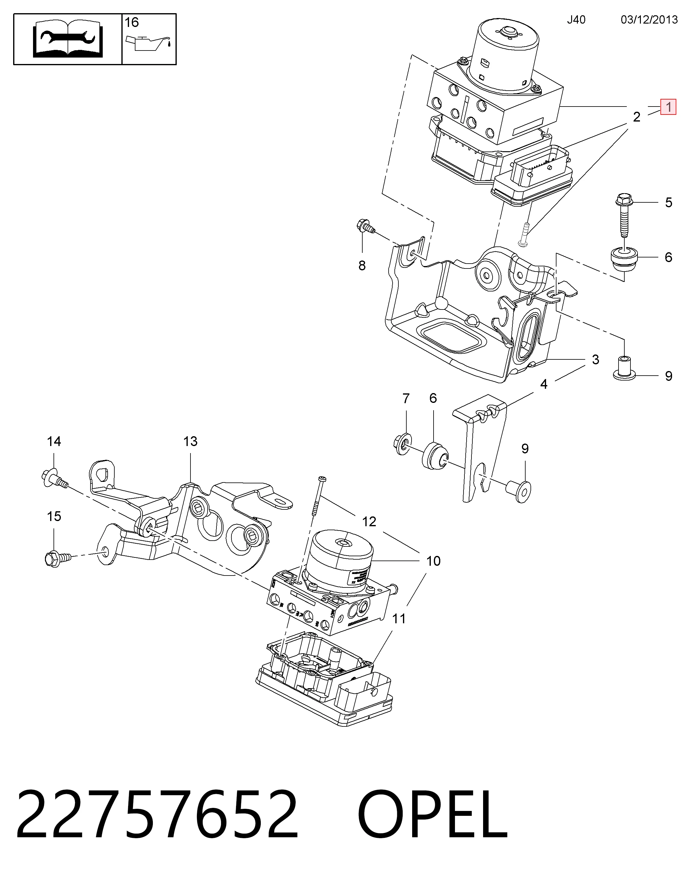 Блок АБС гідравлічний General Motors 22757652 ціна, від 23.44 USD