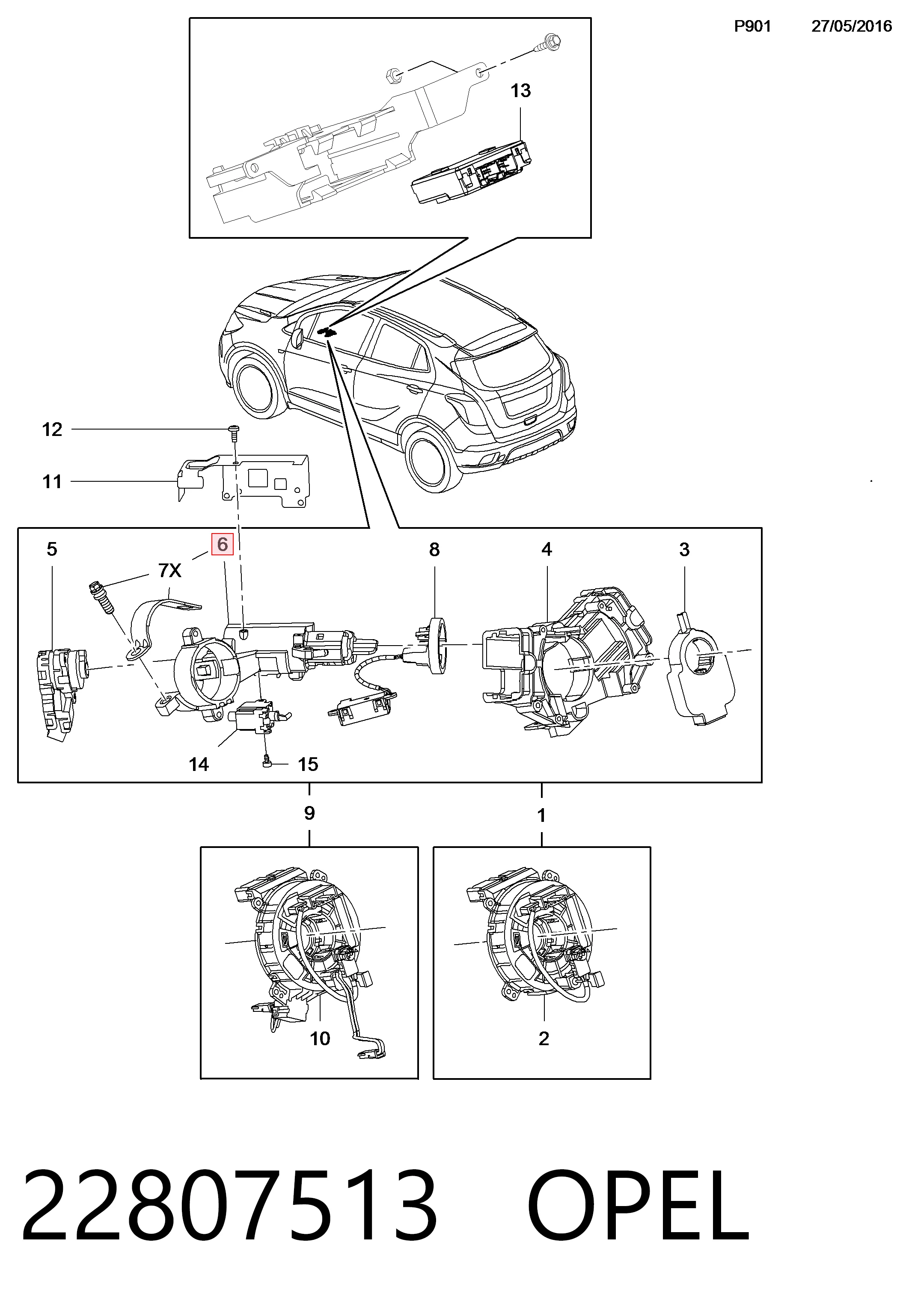 Купити Замок запалювання Opel Insignia A G09
