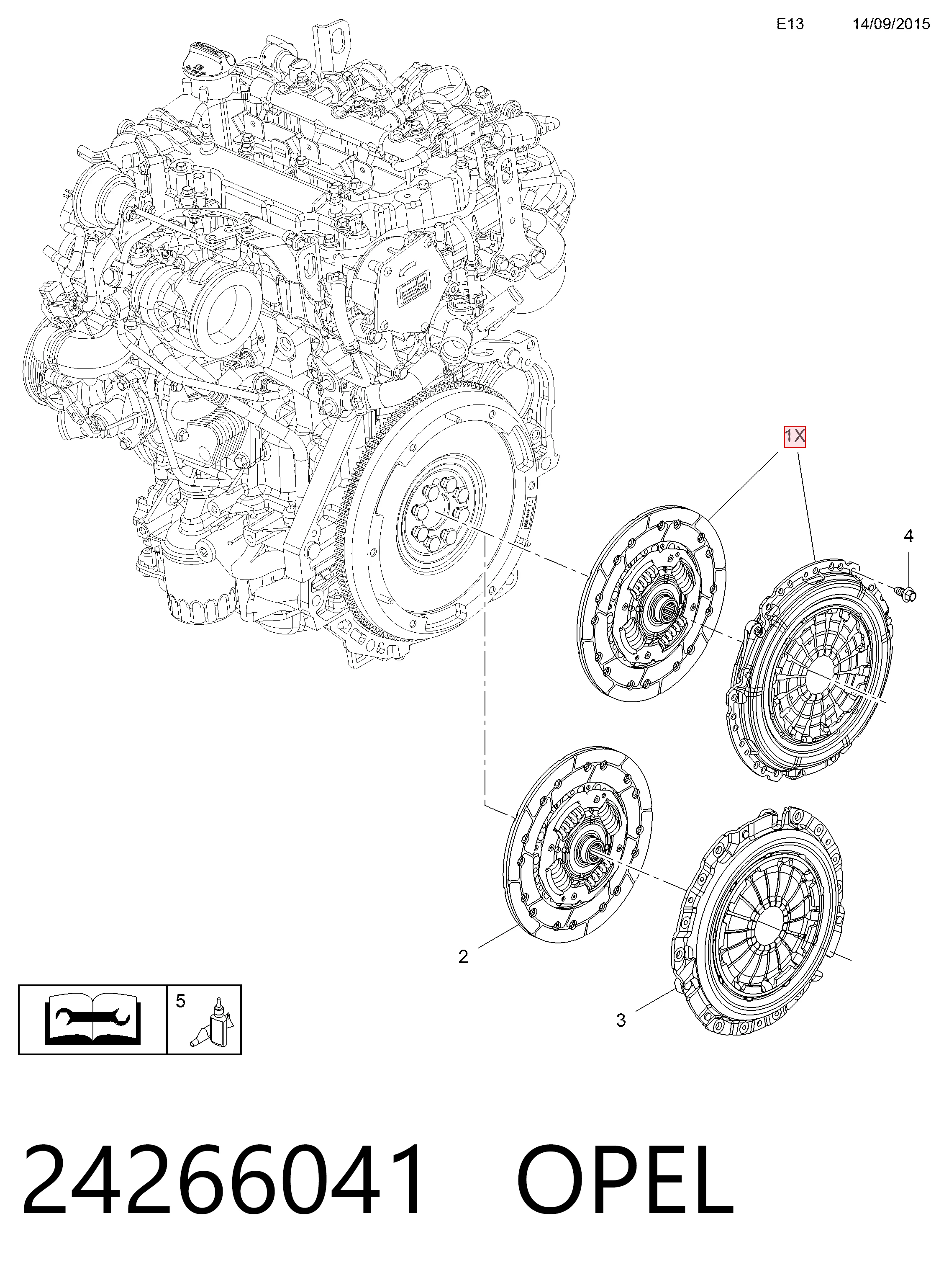 24266041 General Motors Зчеплення в зборі