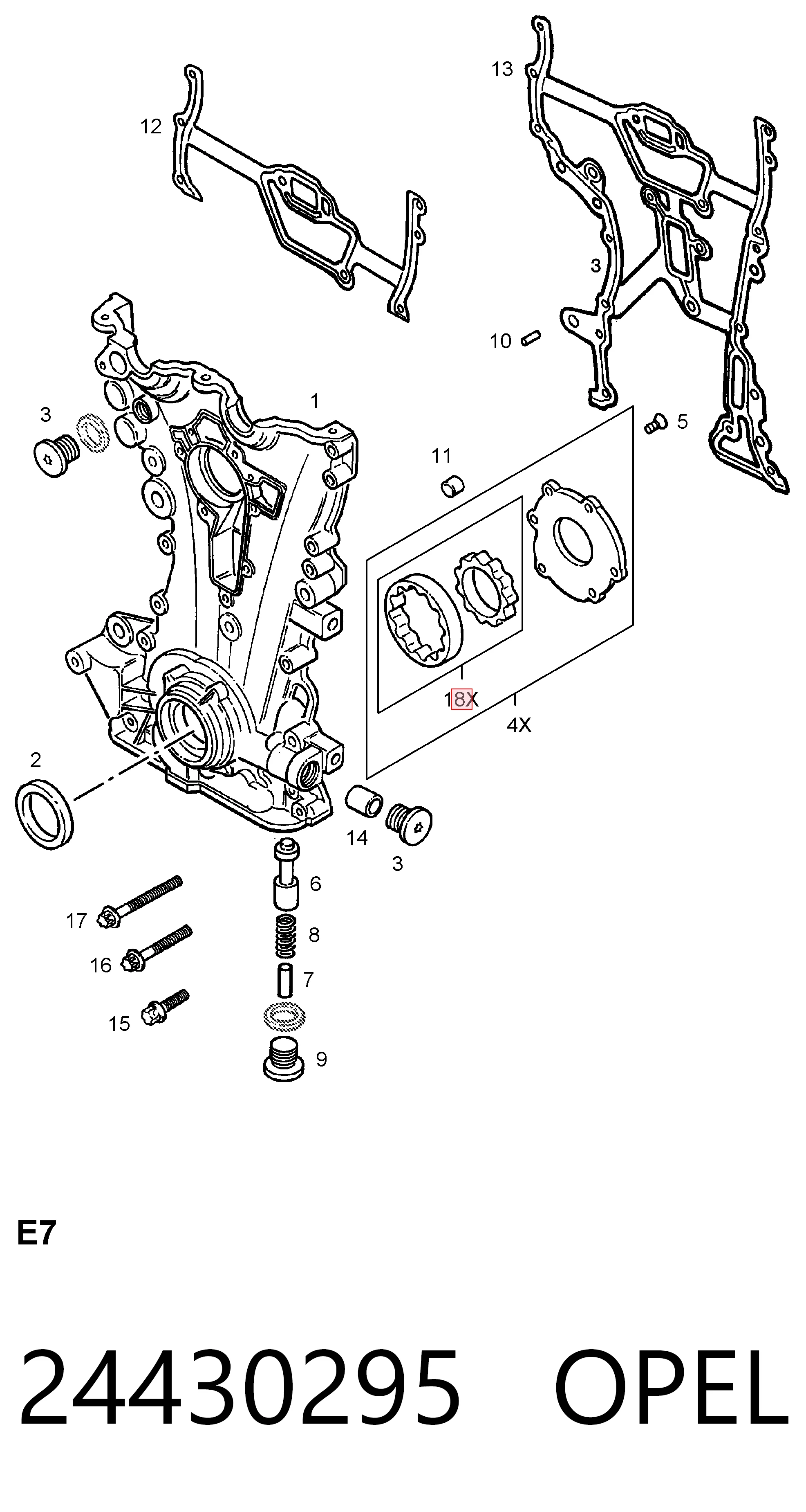 24430295 Opel Авто генератор