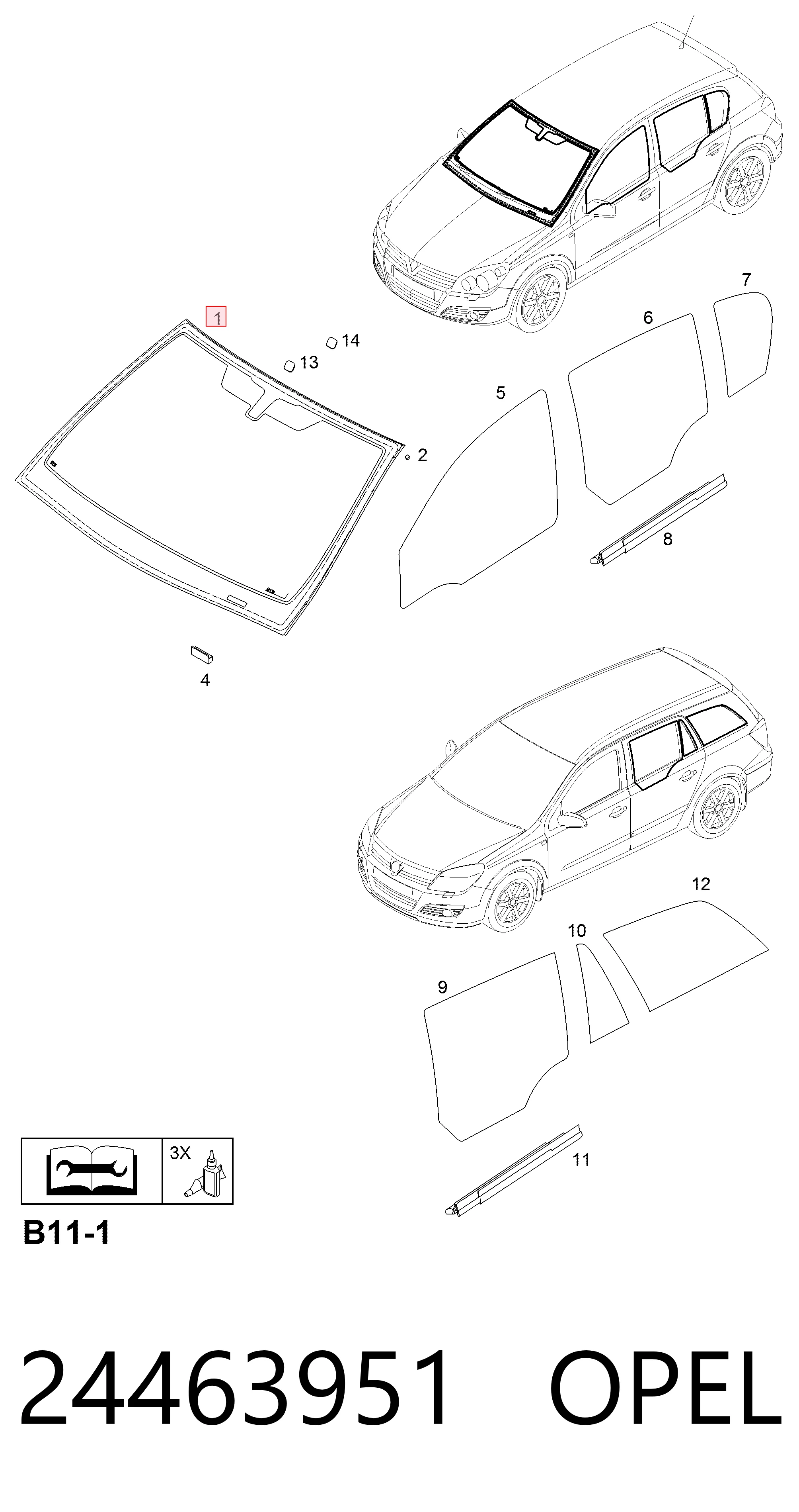 Автоскло Pilkington AB68695A ціна, від 86.44 USD