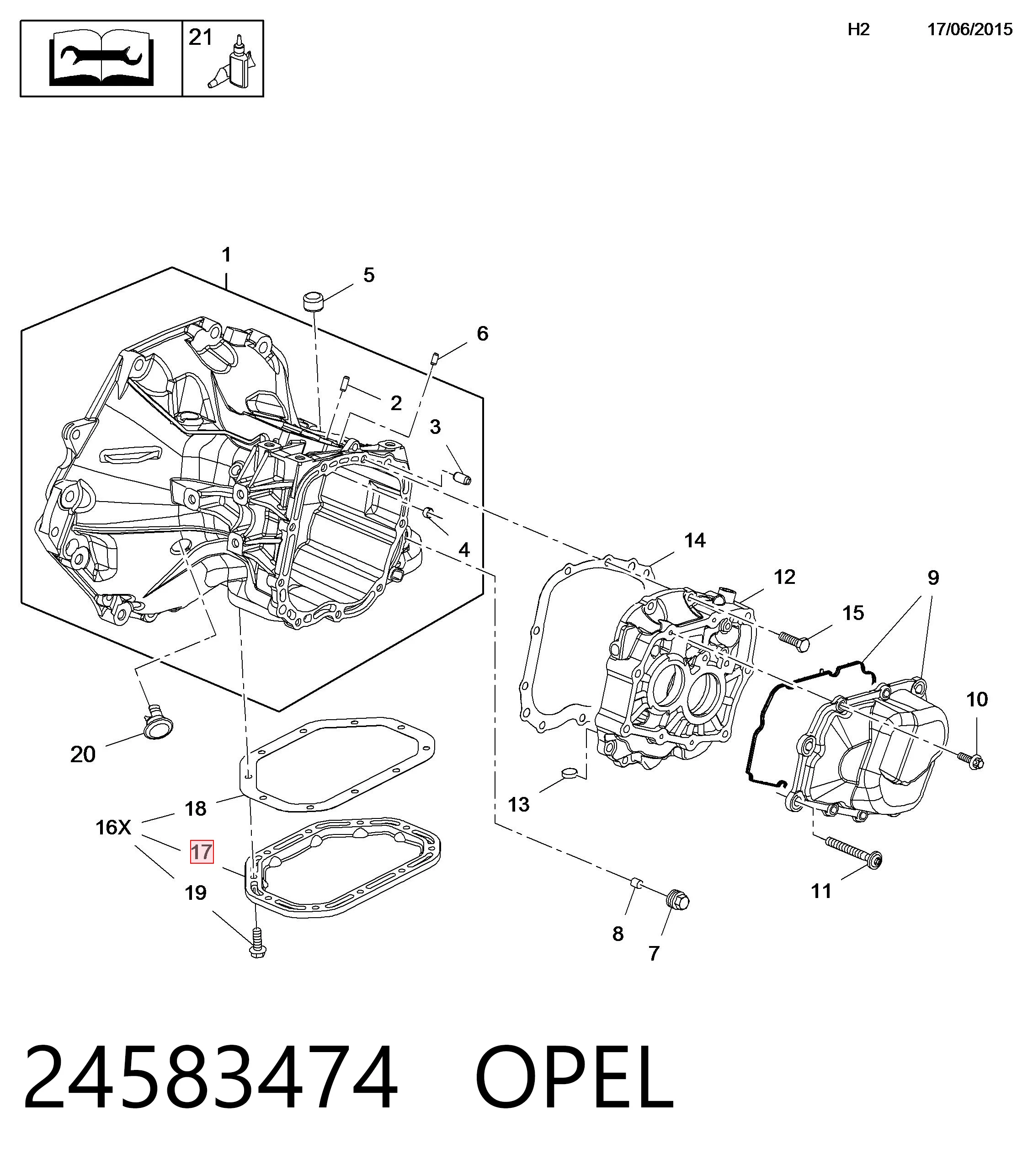 Піддон АКПП Peugeot/Citroen 24583474 ціна, від 14.41 USD