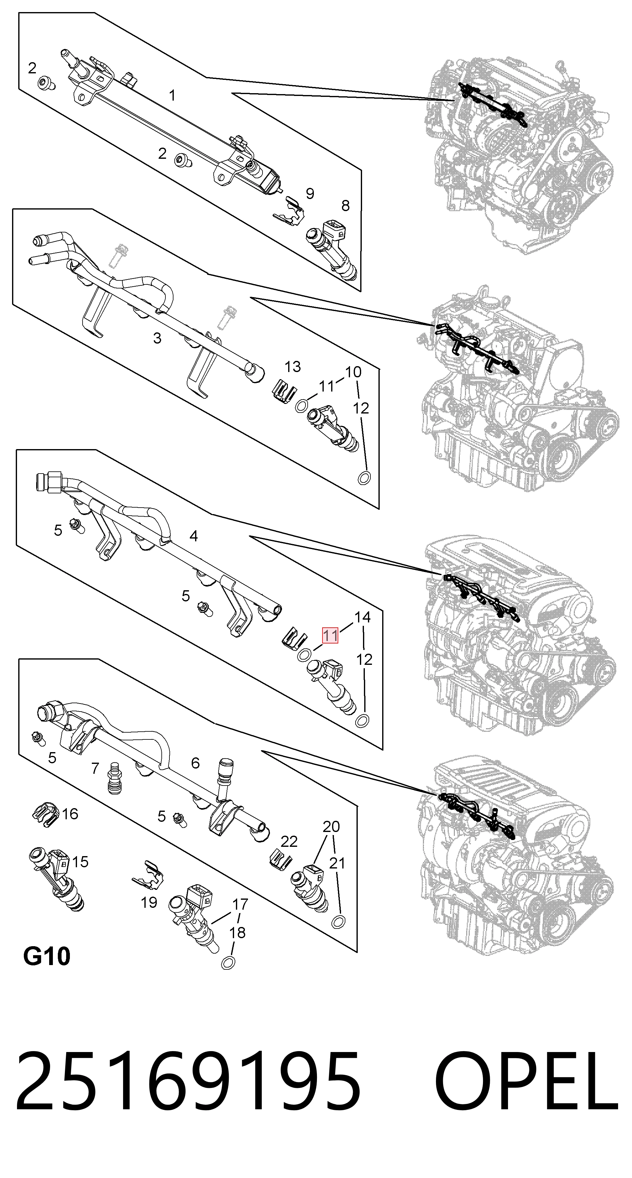Ущільнююче кільце форсунок інжектора Ford 4N2Z9229A ціна, від 1.35 USD