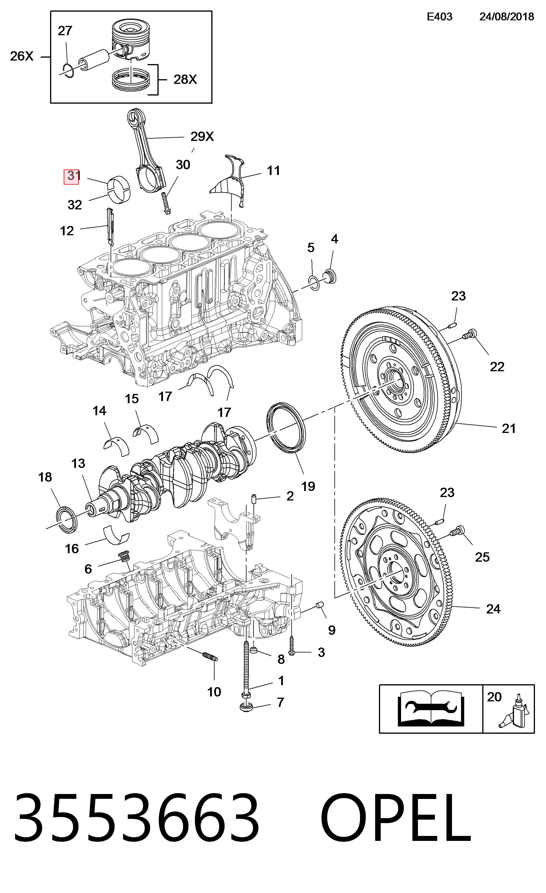 Вкладиші шатунні BB2139STD FAI