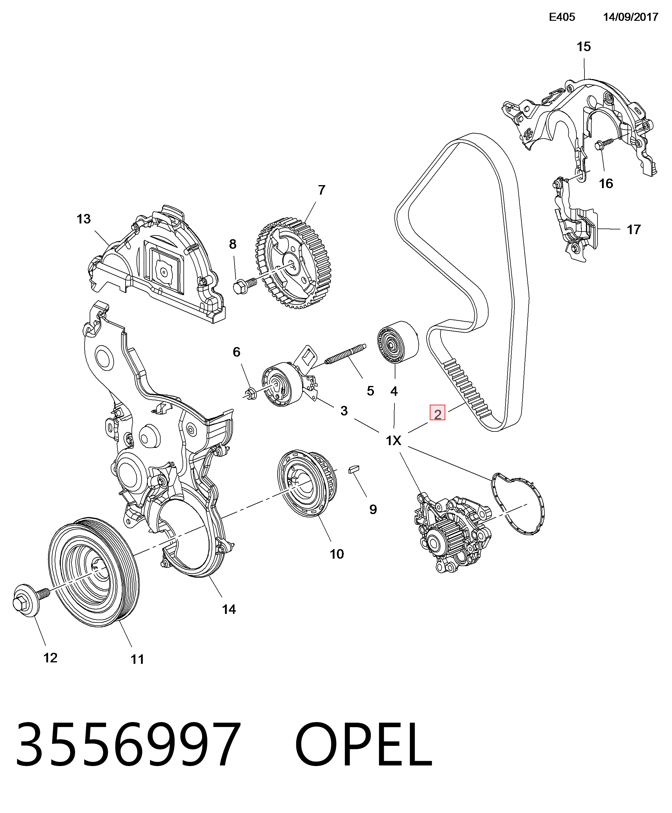 Ремінь ГРМ 155253981 Fiat/Alfa/Lancia