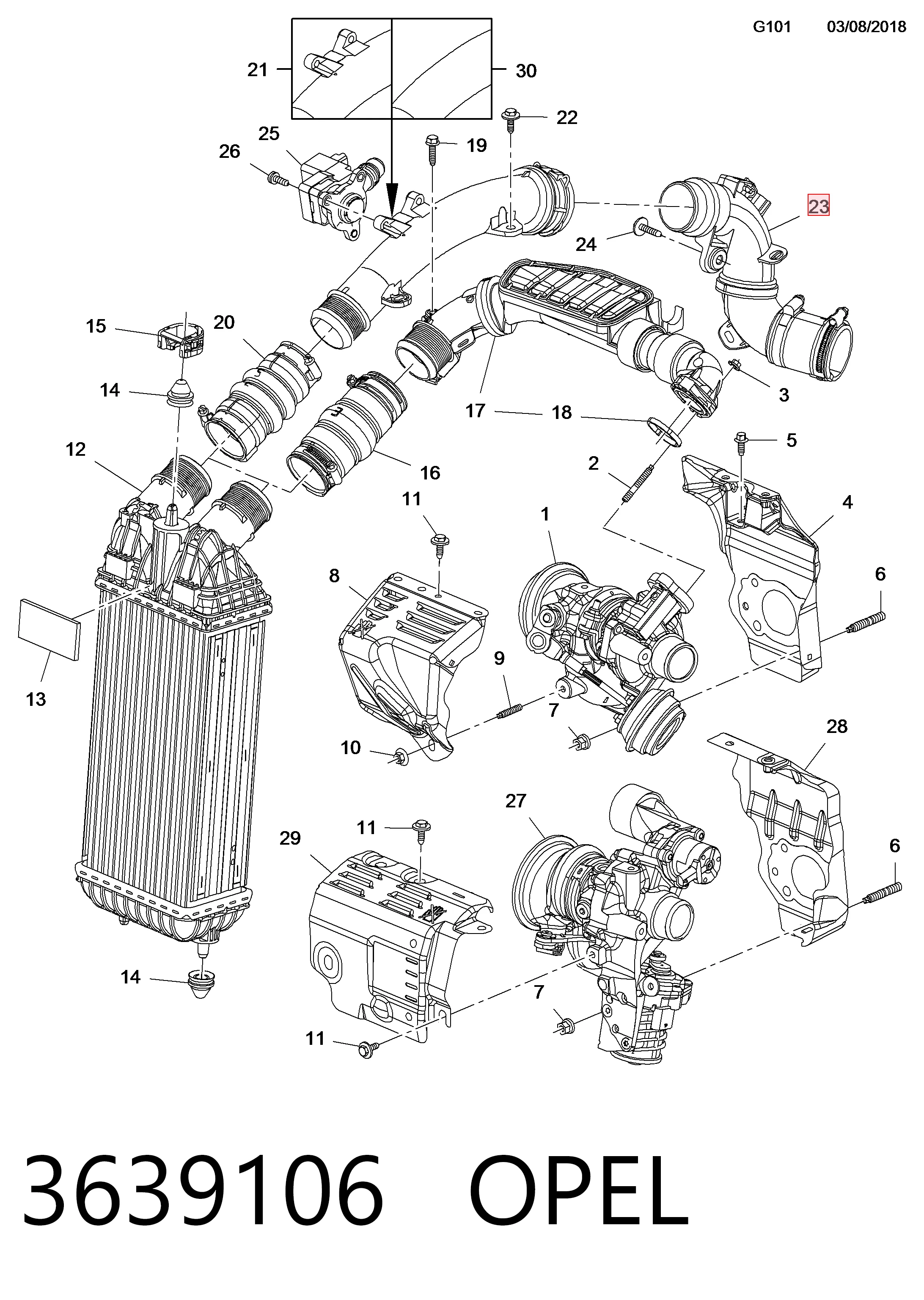 9677355980 Peugeot/Citroen Трубка, що нагнітається