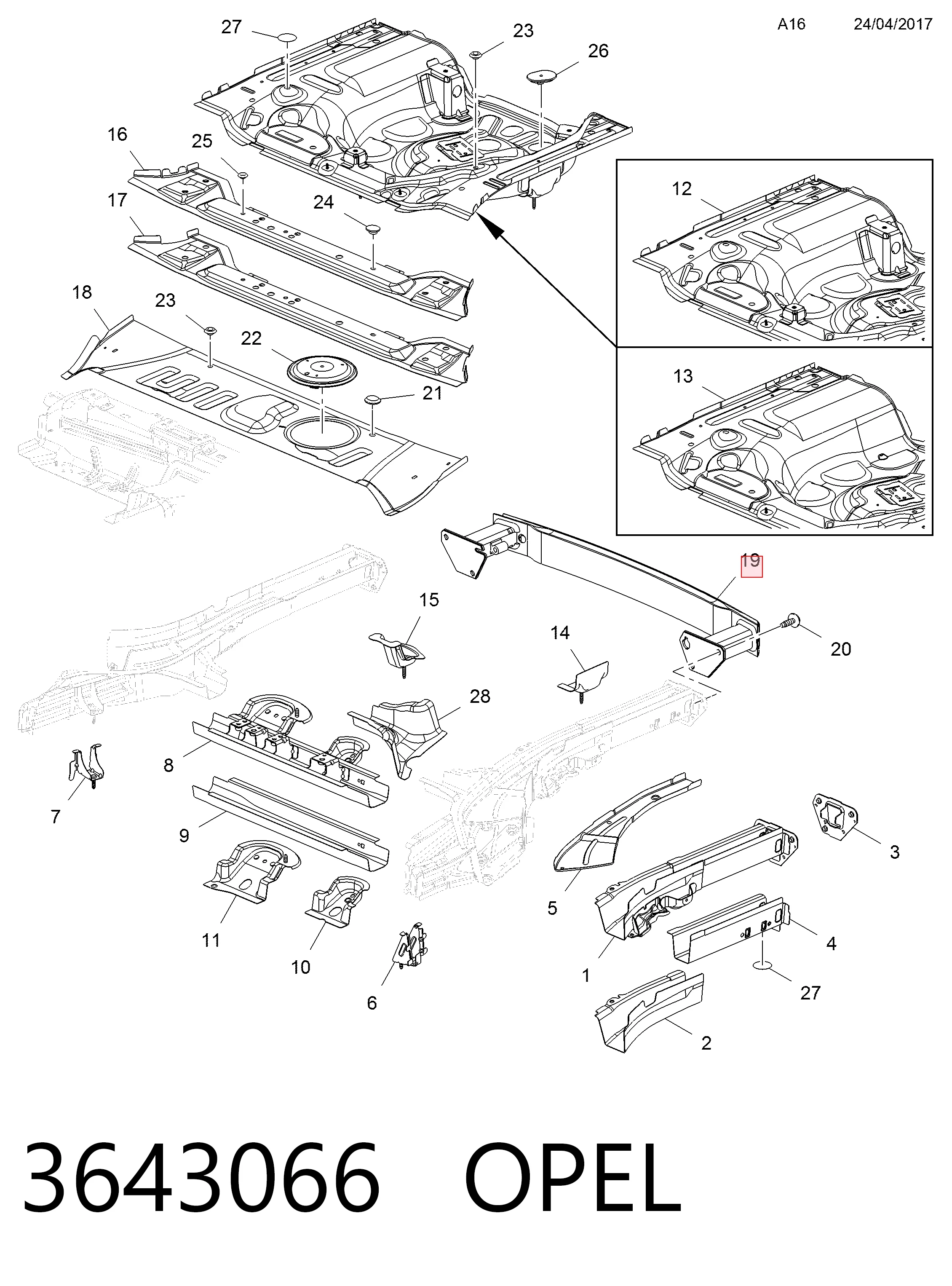 Купити 9810975980 Peugeot/Citroen Буфер бампера заднього