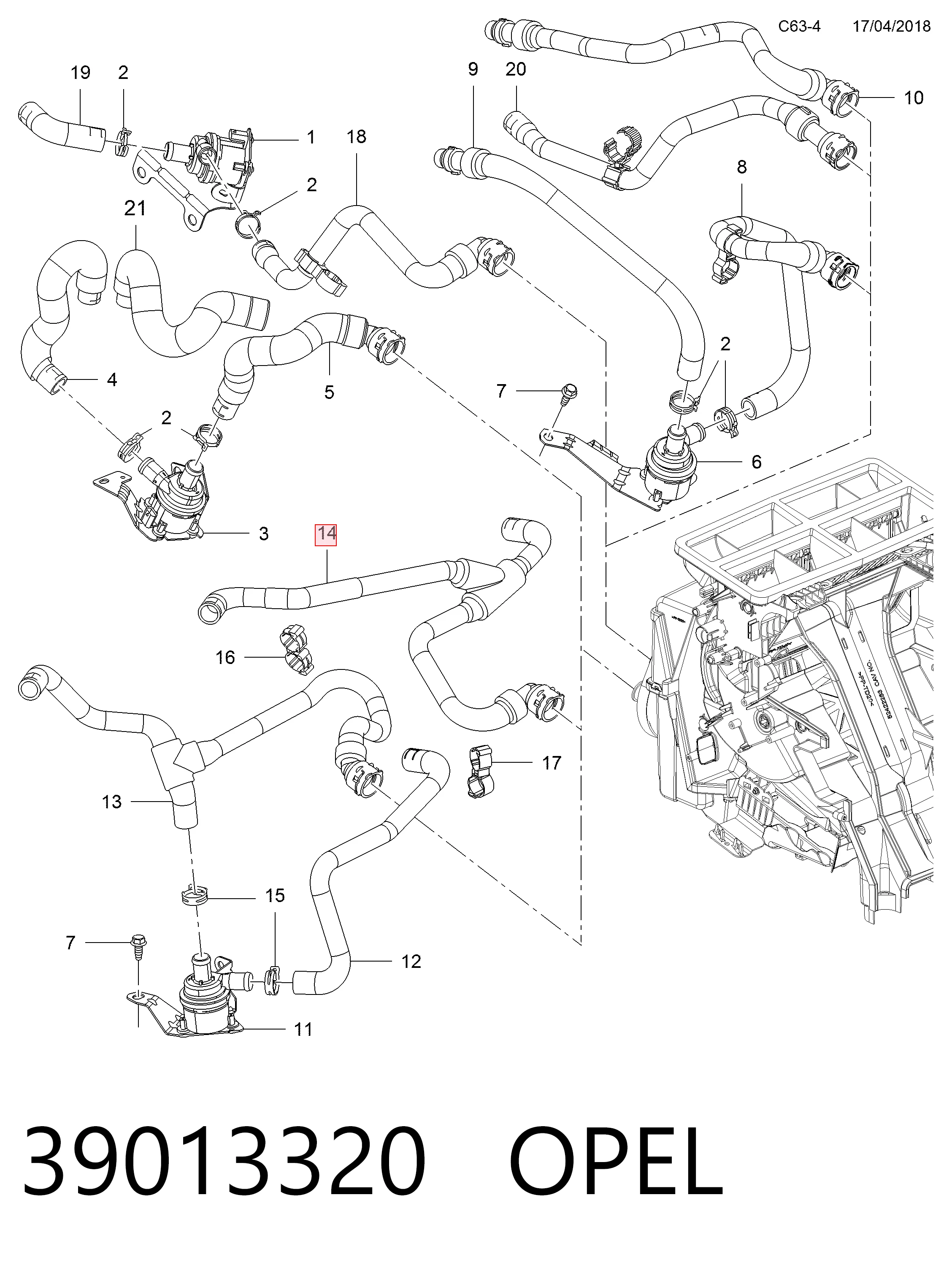 Шланг радіатора опалювача/пічки, обратка Peugeot/Citroen 22972590 ціна, від 26.59 USD