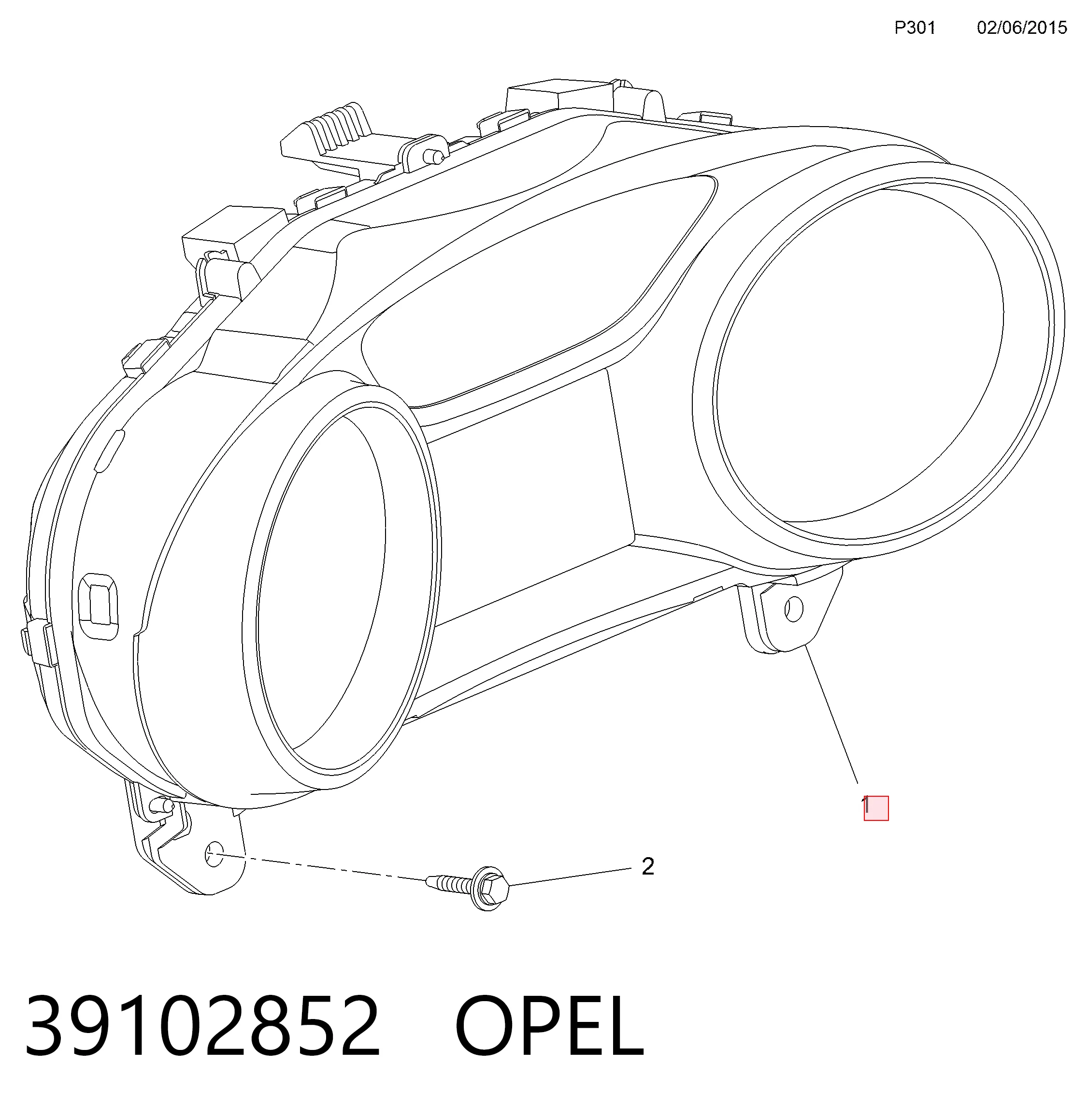 Щиток приладів General Motors 13374960