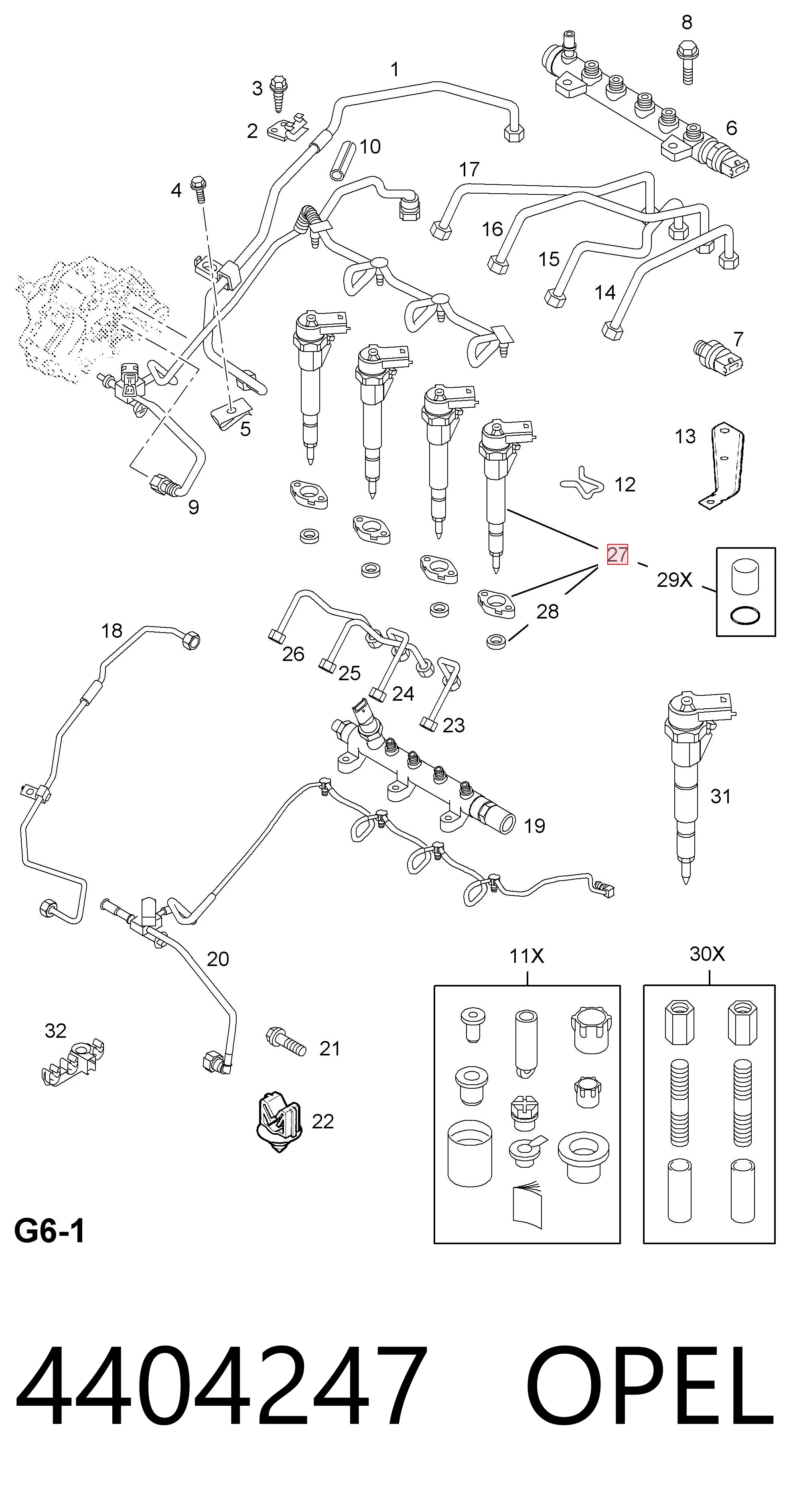 Форсунка інжектора Renault (RVI) 93167533