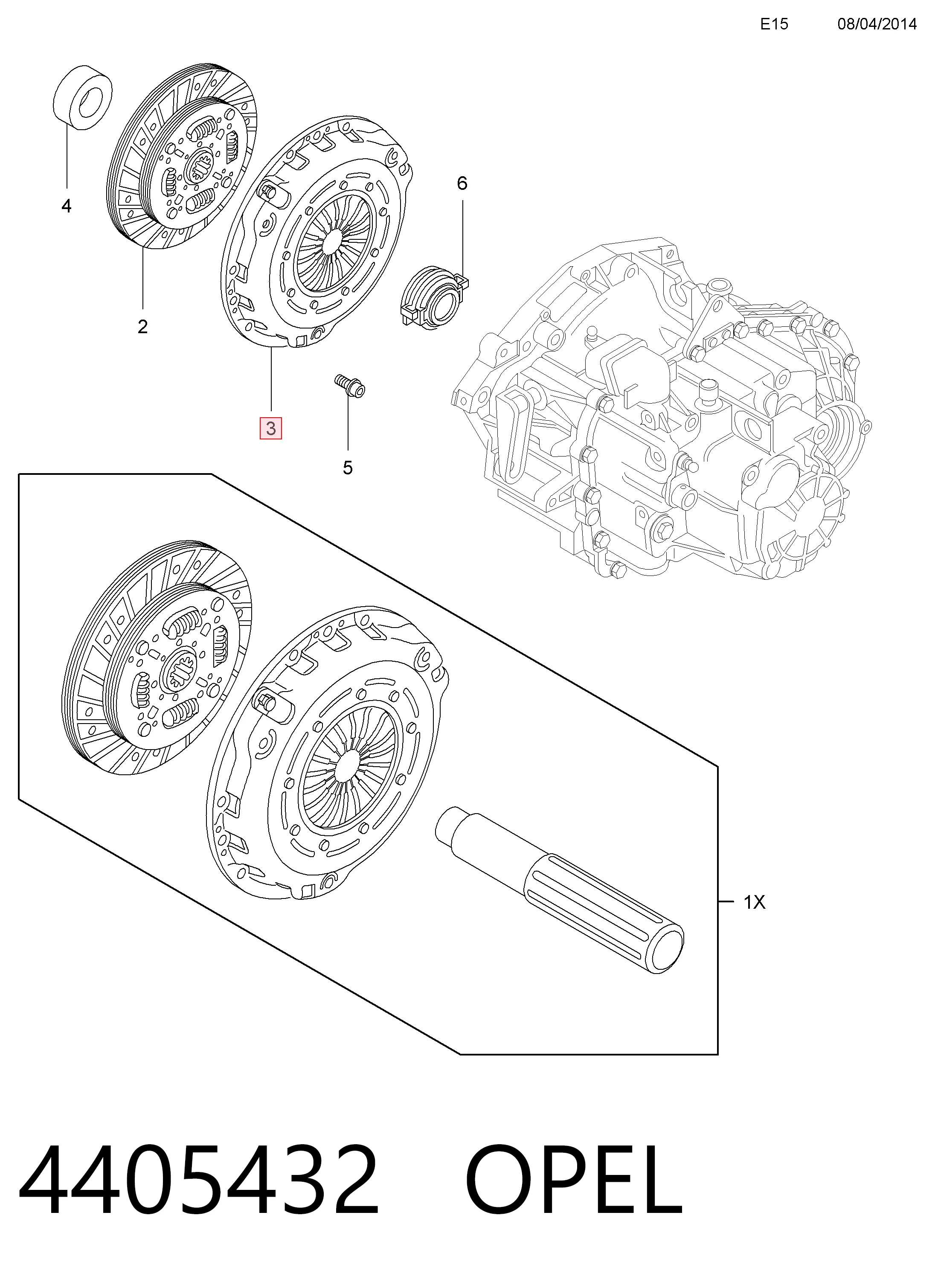 93188755 Renault (RVI) Натискний диск зчеплення