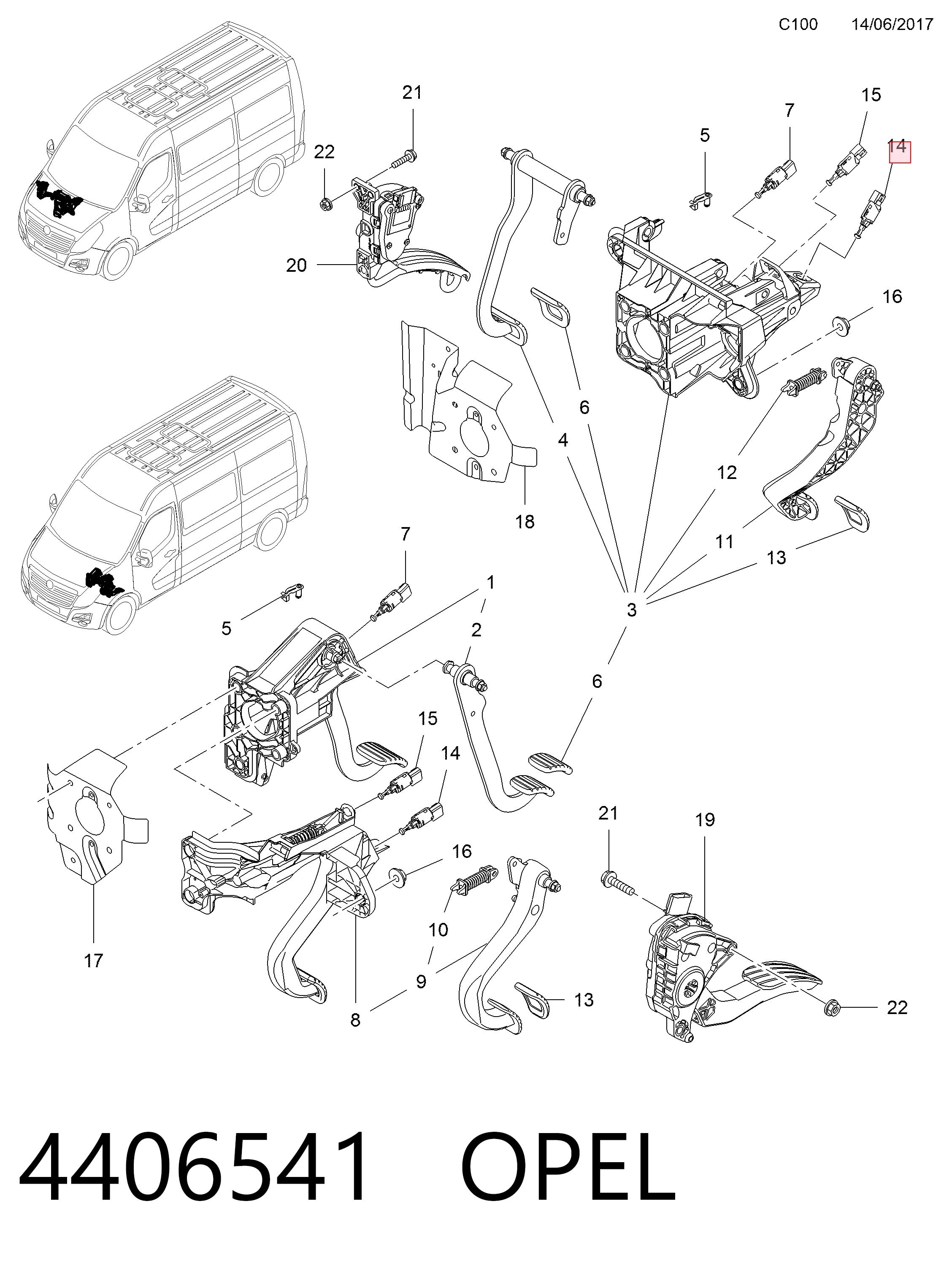 95514759 General Motors Датчик включення зчеплення