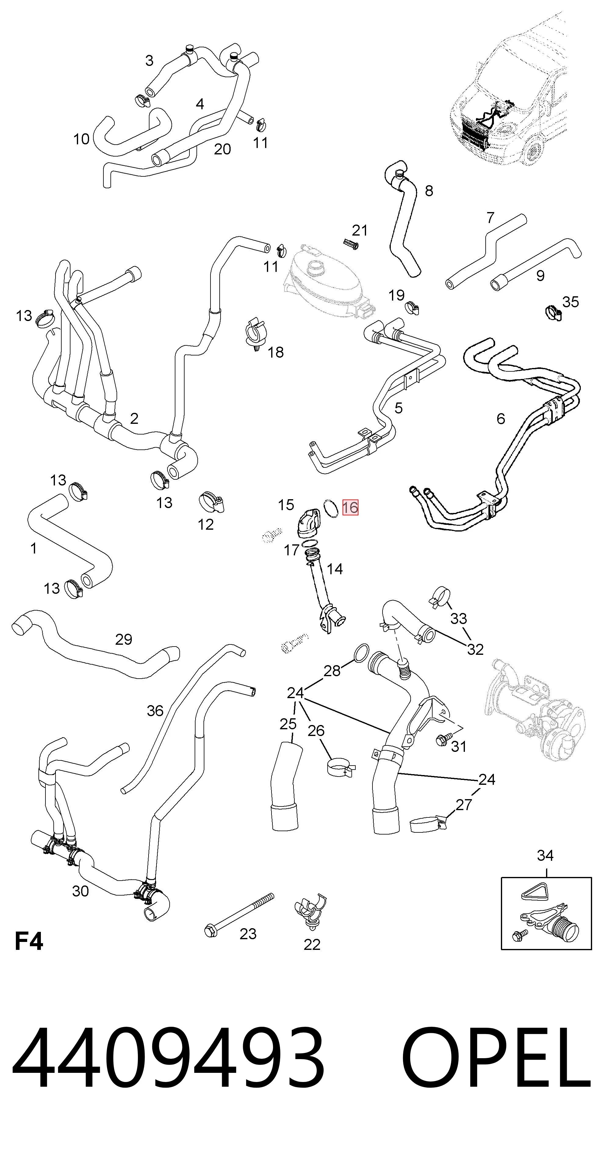 Водопровідна труба General Motors 91158710