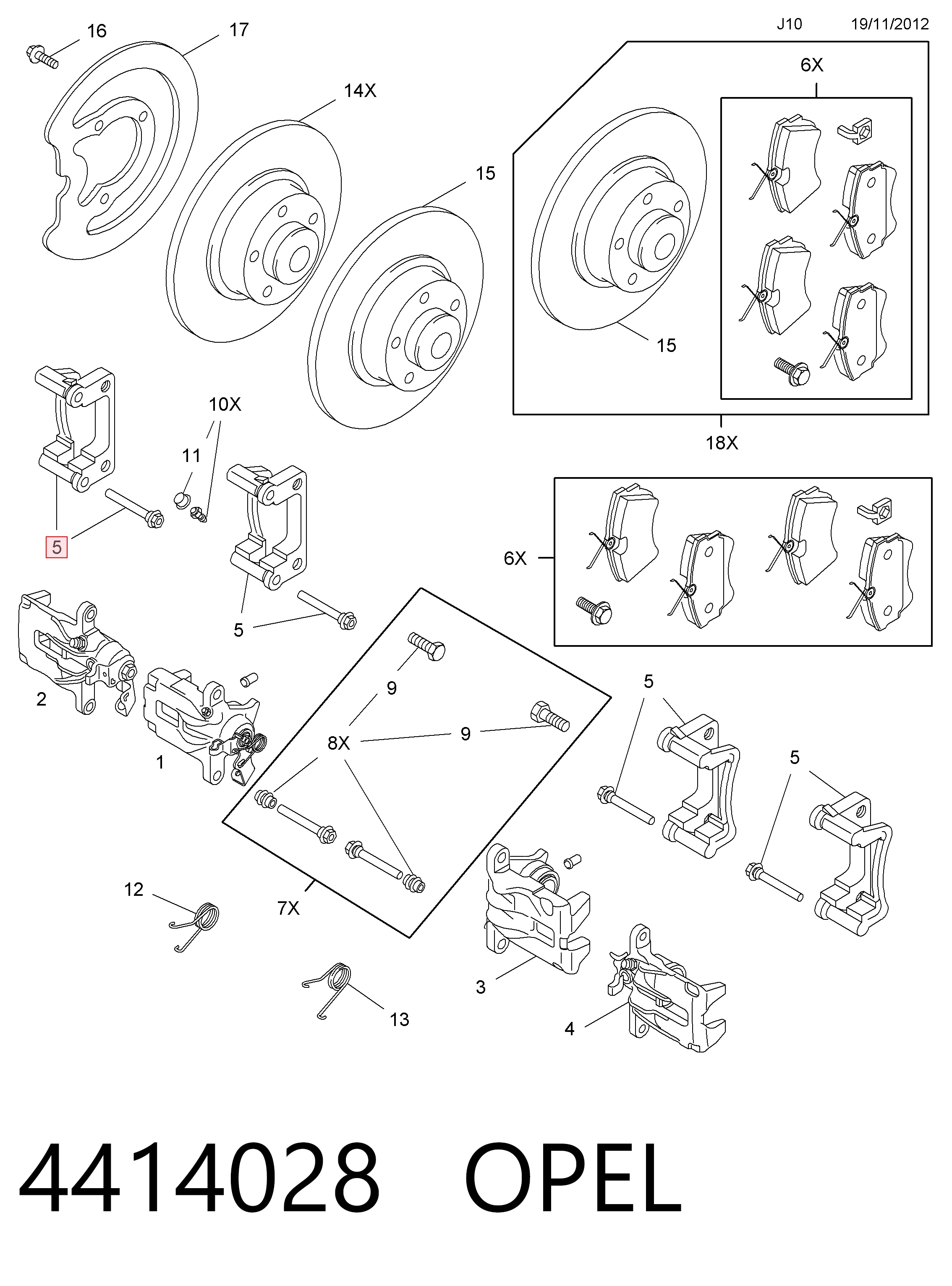 Купити 6000617826 Fiat/Alfa/Lancia Скоба супорту заднього