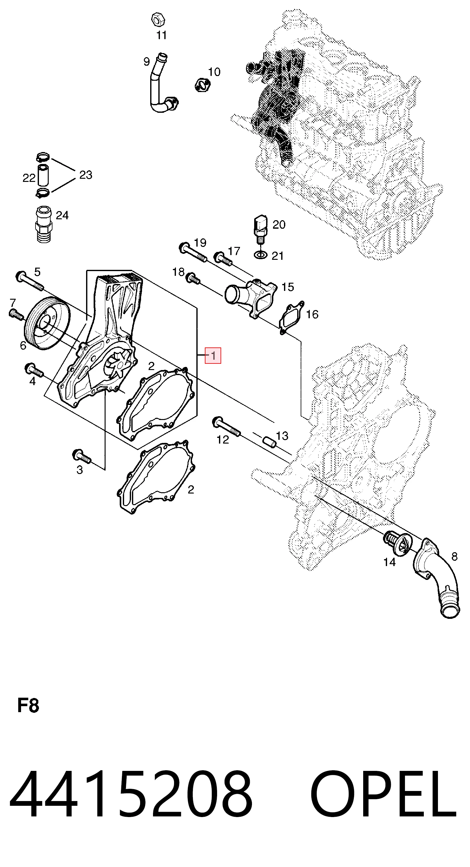 Помпа охолодження Peugeot/Citroen 93180246 ціна, від 98.66 USD