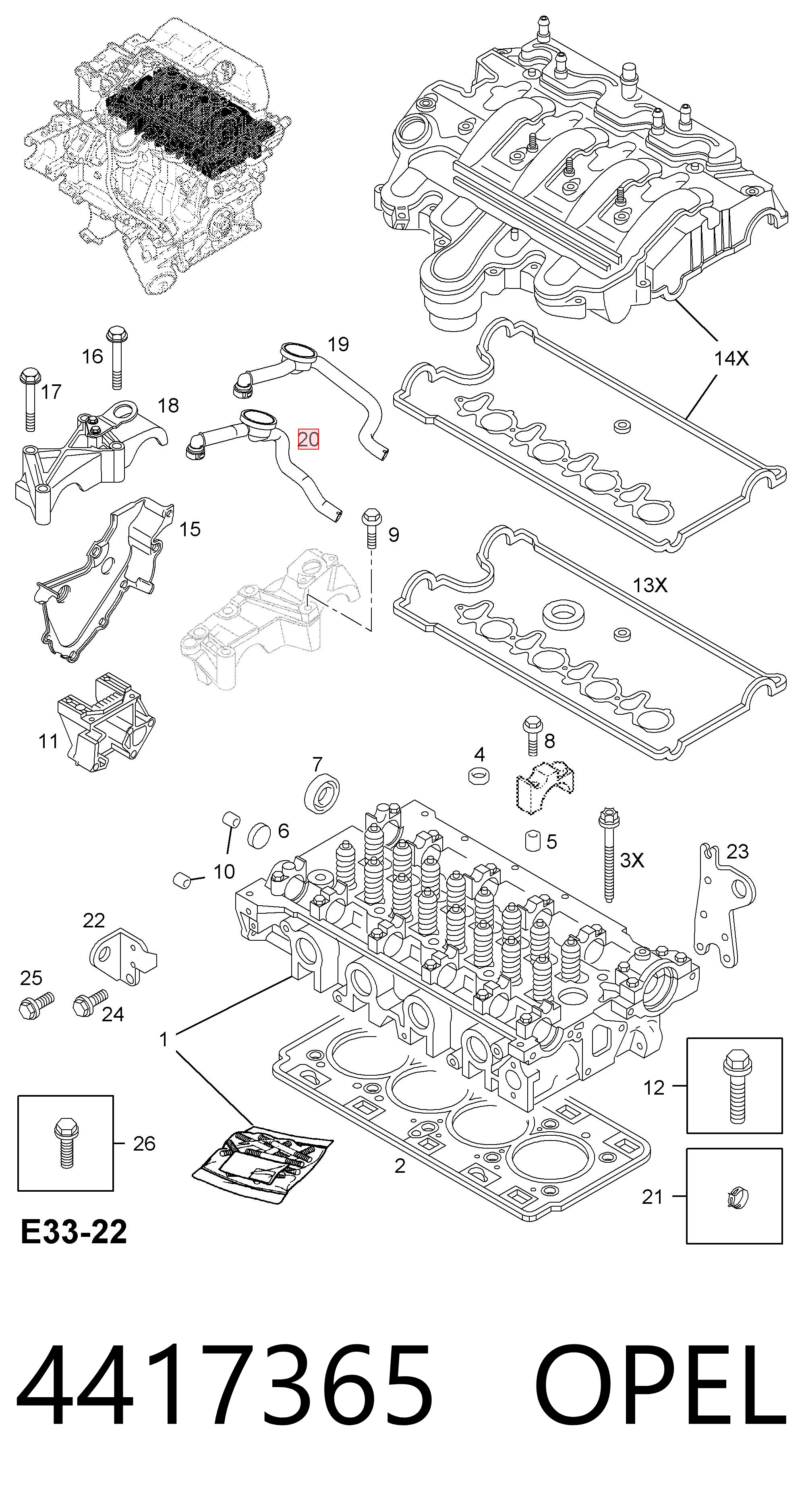 Клапан картерних газів LCC 6107R ціна, від 28.43 USD