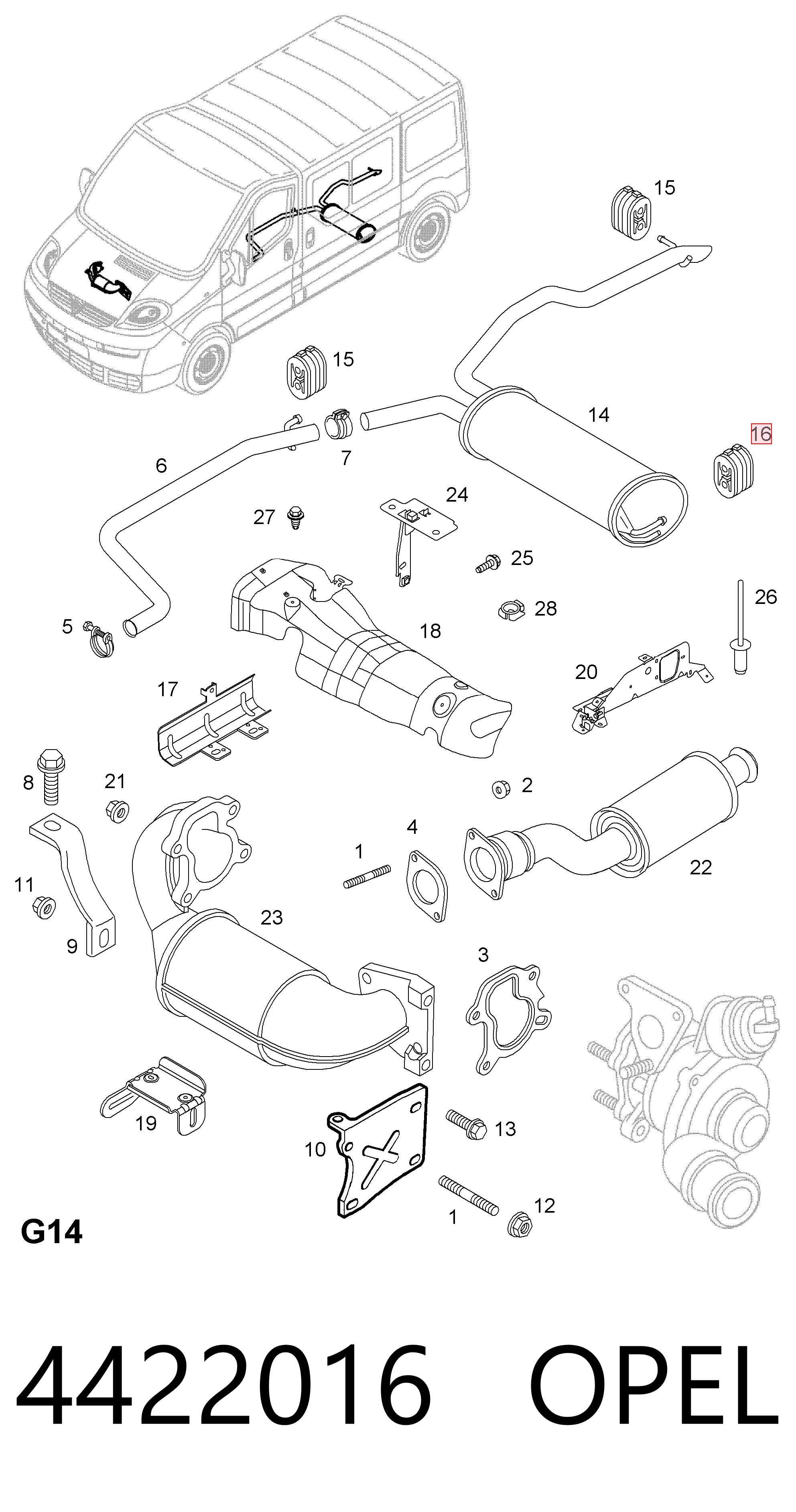 Купити 8971664980 Honda Кронштейн задньої подушки глушника