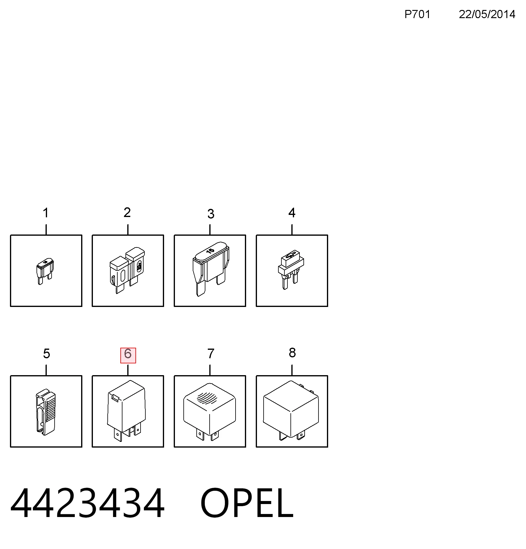 95517101 Opel 
