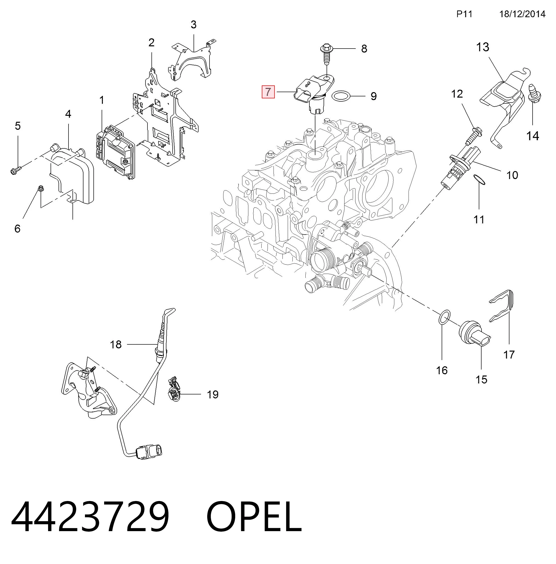 237319902R Renault (RVI) Датчик розподільного вала