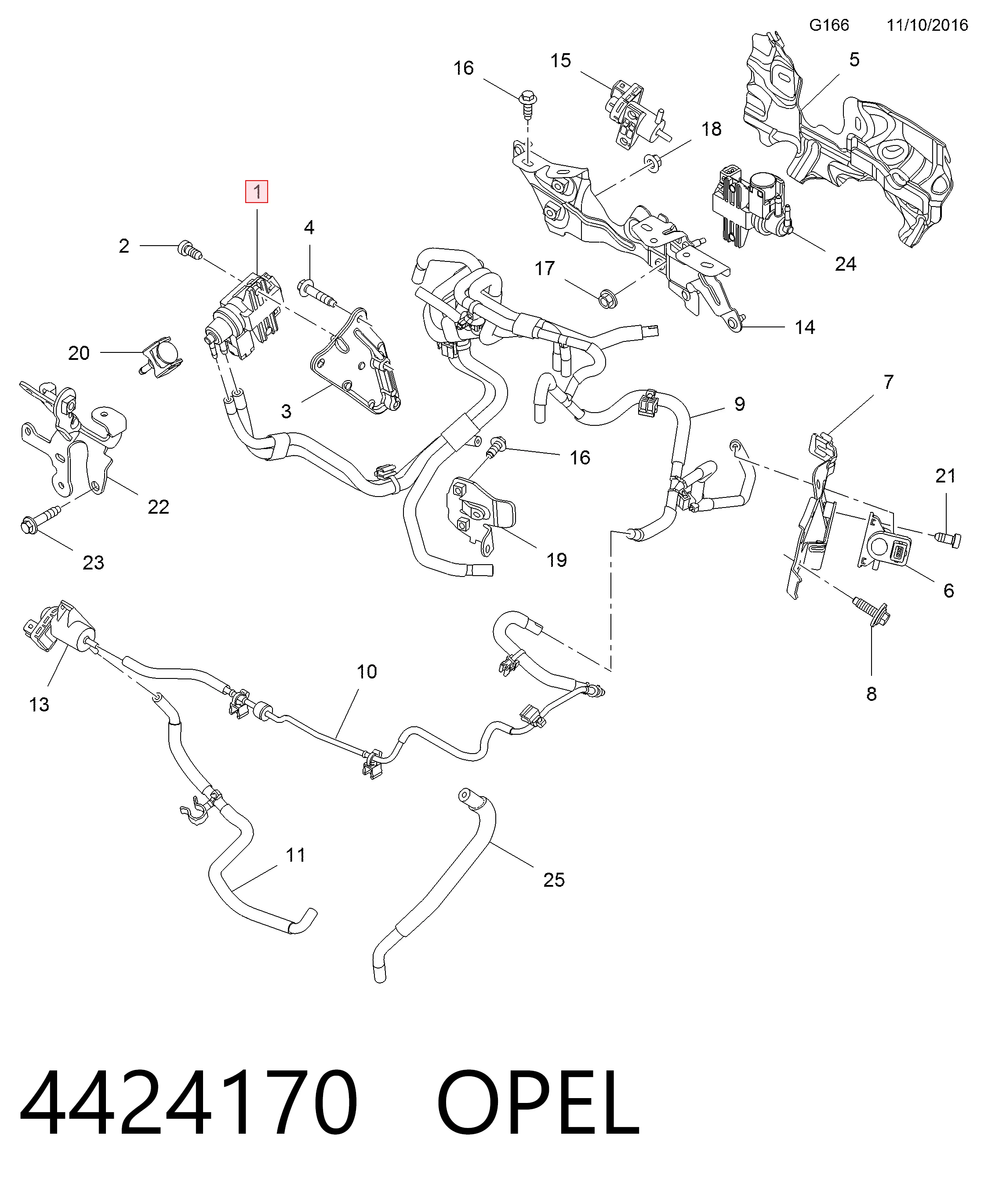 Клапан перетворювач тиску наддуву (соленоїд) Peugeot/Citroen 95520982 ціна, від 35.08 USD