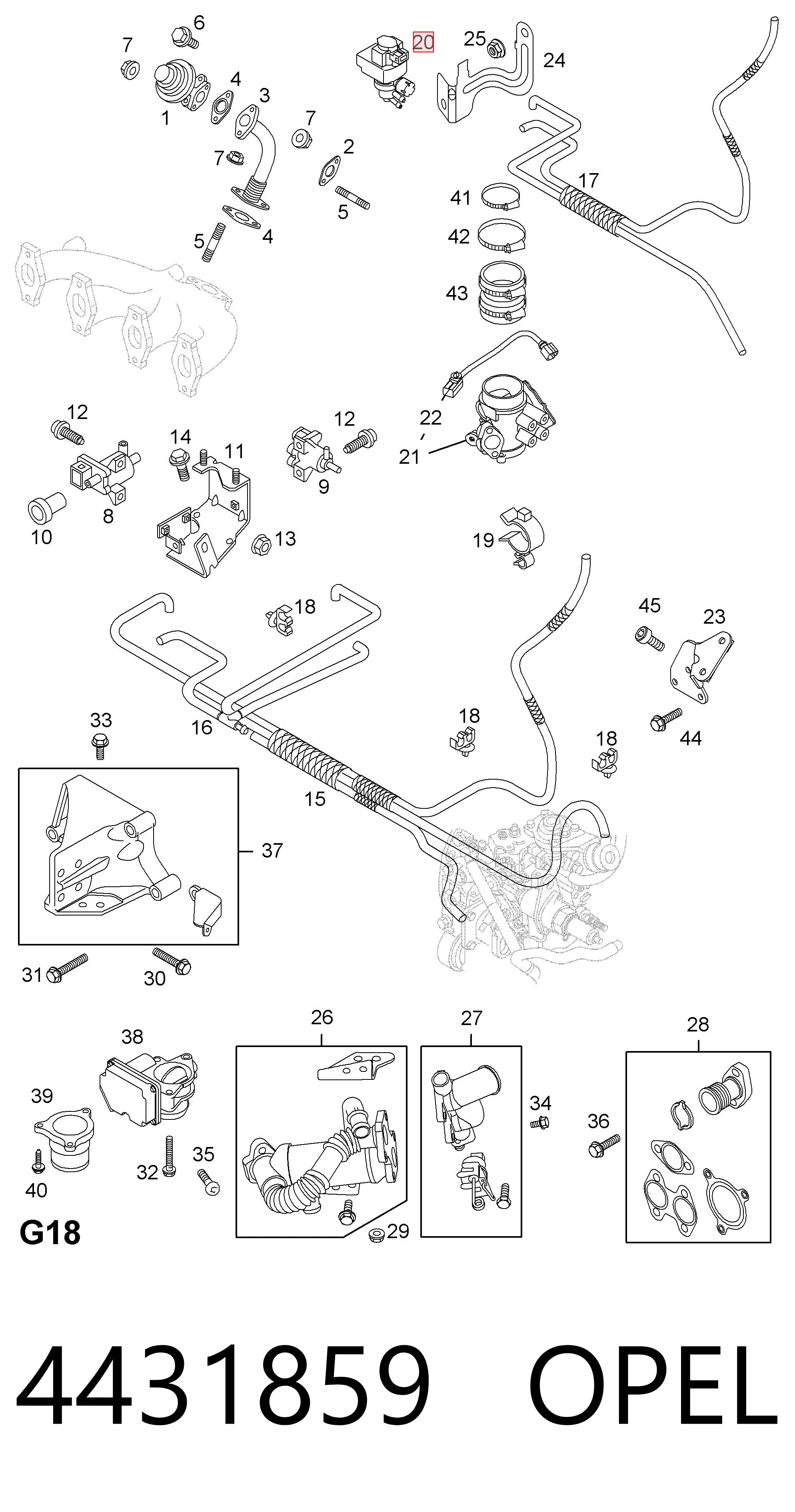 93857976 Peugeot/Citroen Клапан соленоїд регулювання заслонки EGR