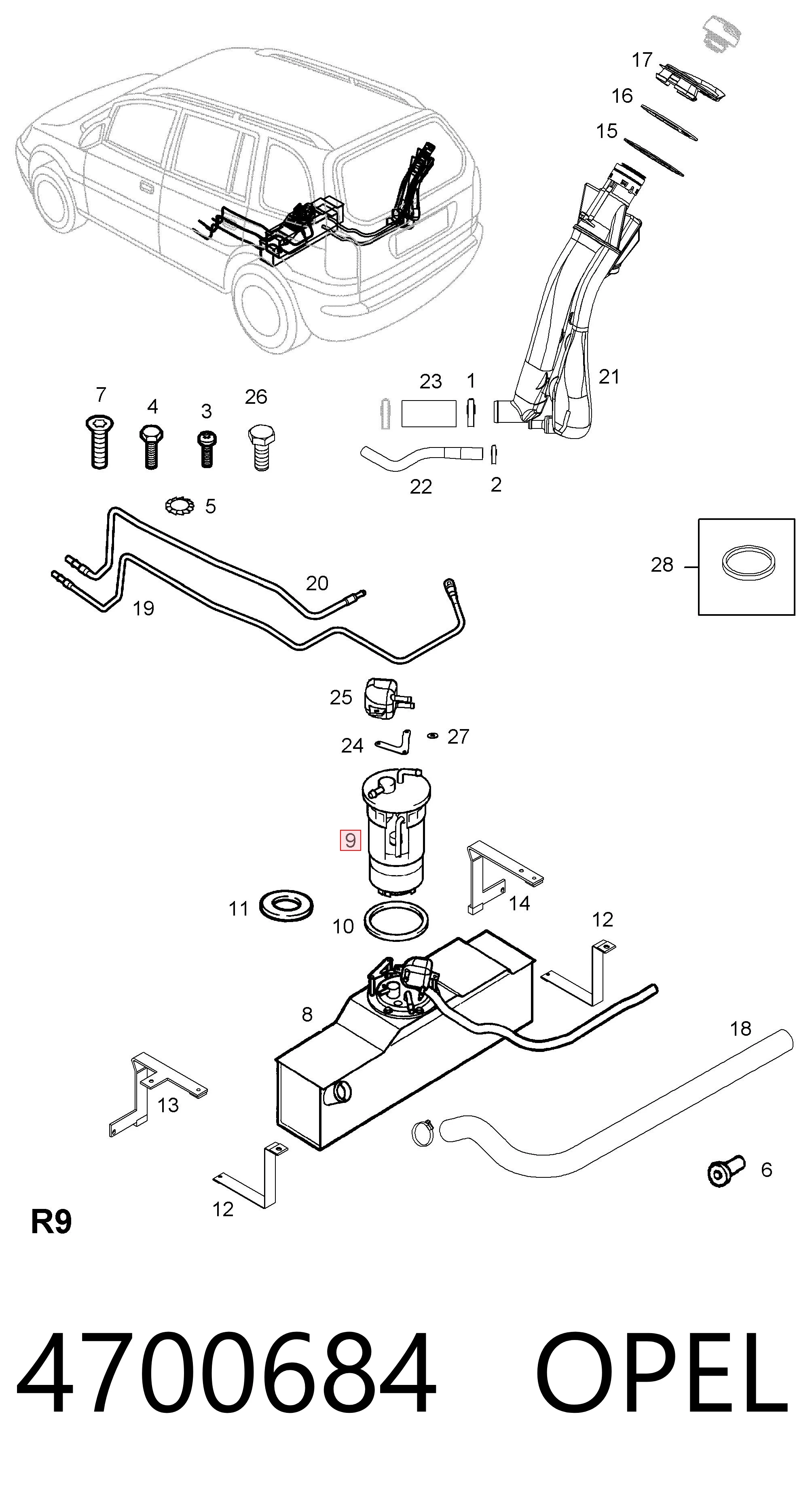 MAM00120 Magneti Marelli Електробензонасос