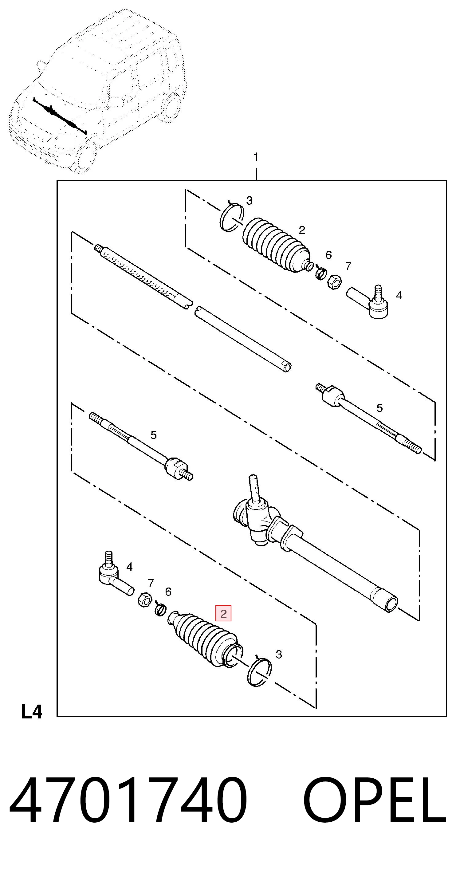 Пильник рульової рейки 34932 Lemforder