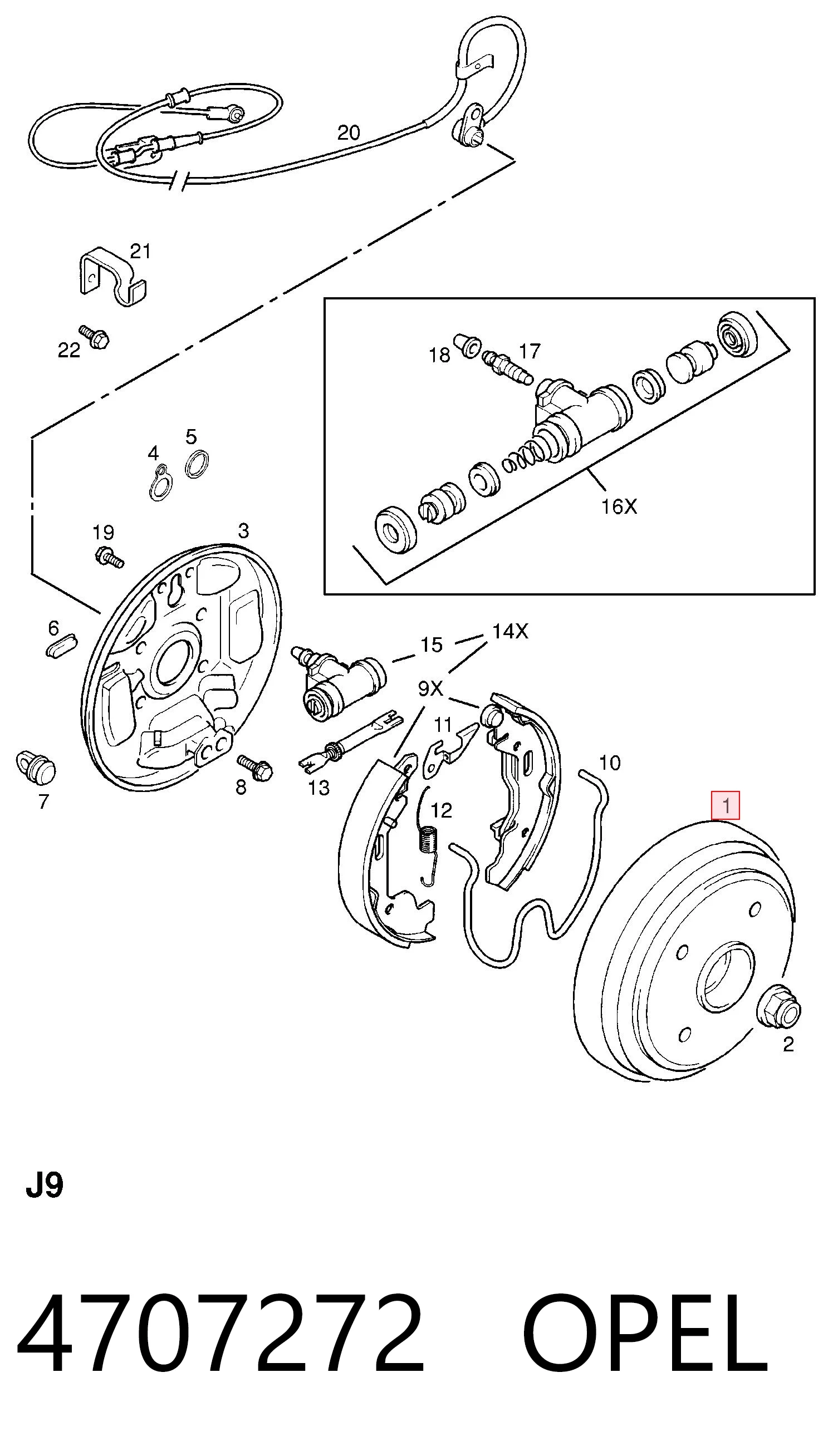 Барабан гальмівний задній Bosch 986477229 ціна, від 38.21 USD