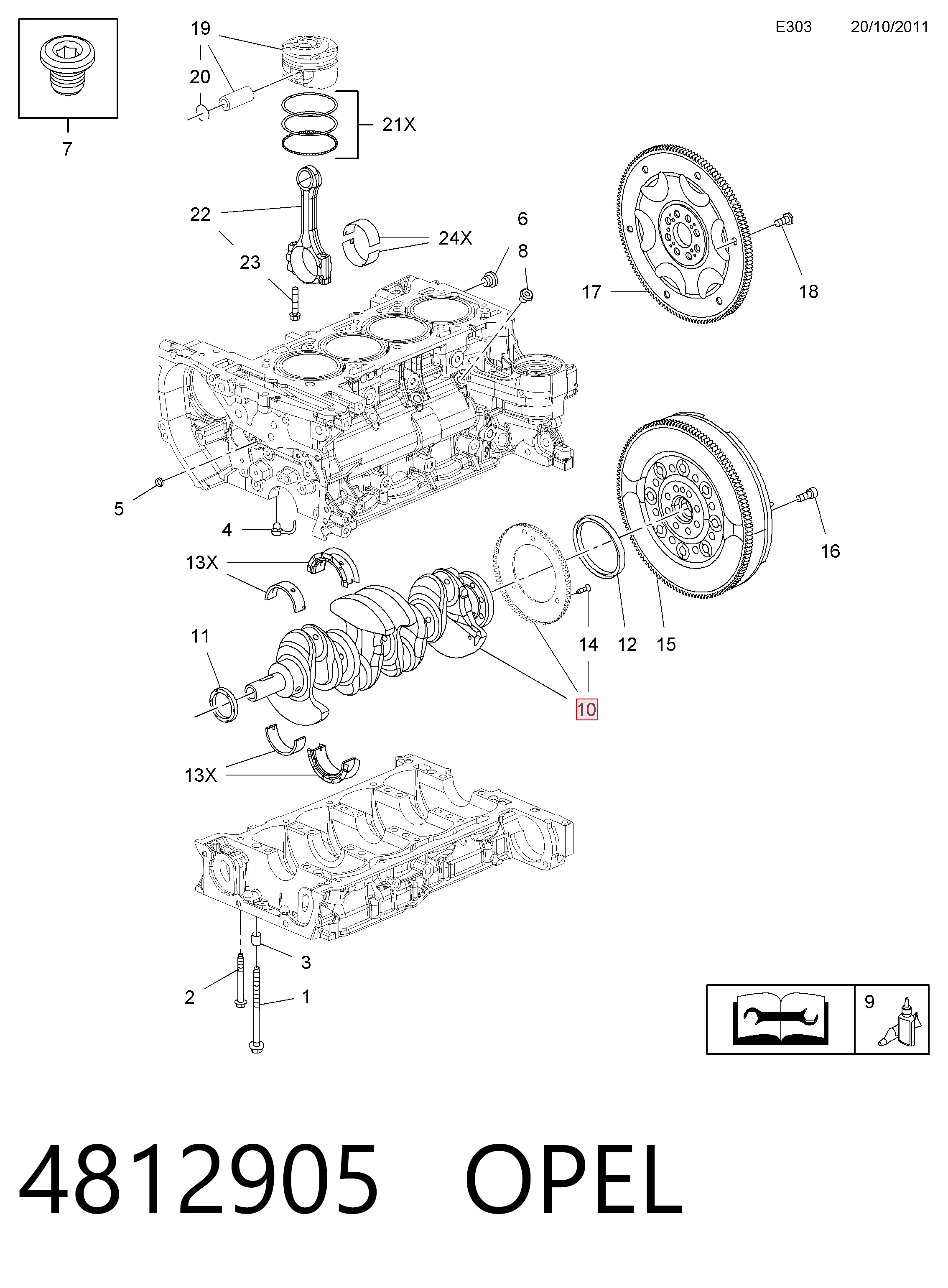 Купити 12619107 General Motors Колінвал