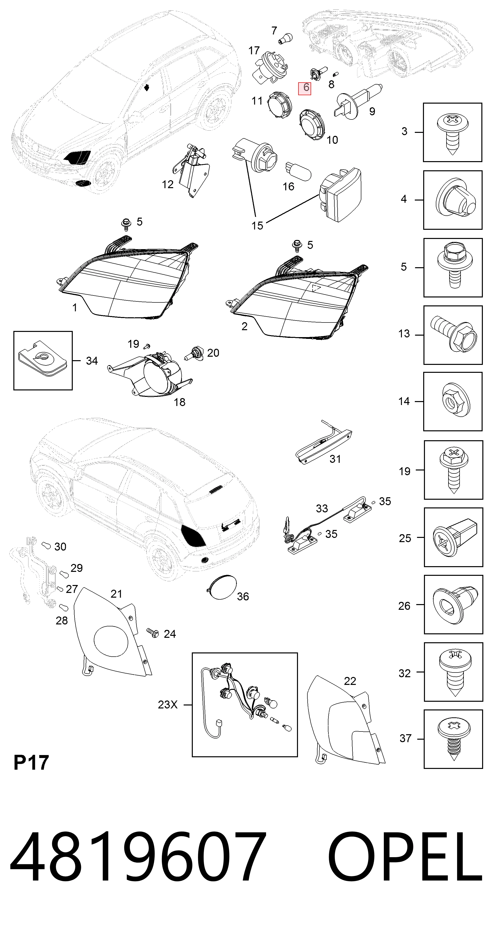 Купити 25911883 Opel Лампочка ксеноновая