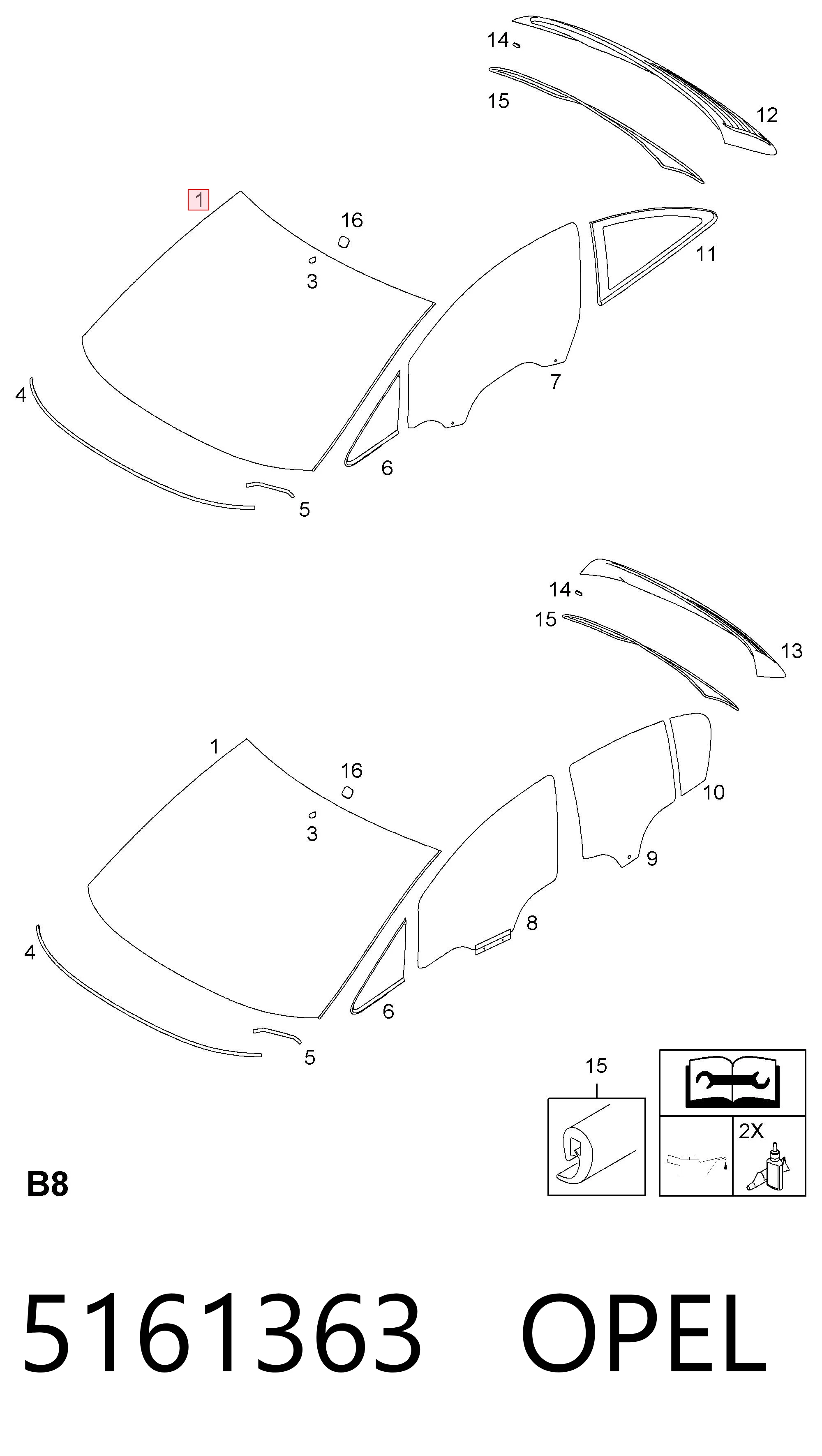 Лобове скло 5213D11 XYG