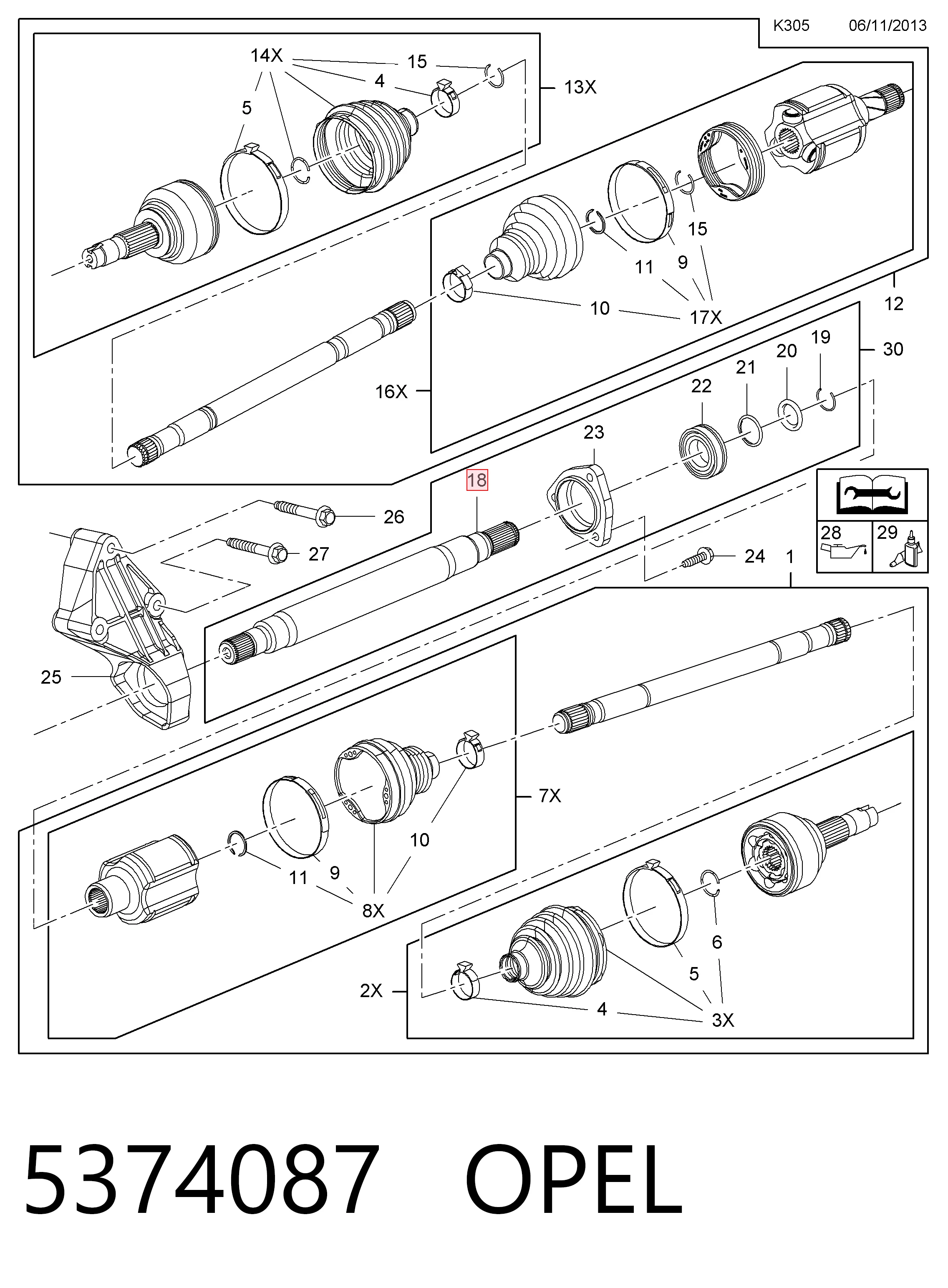 13368754 Peugeot/Citroen Промвал