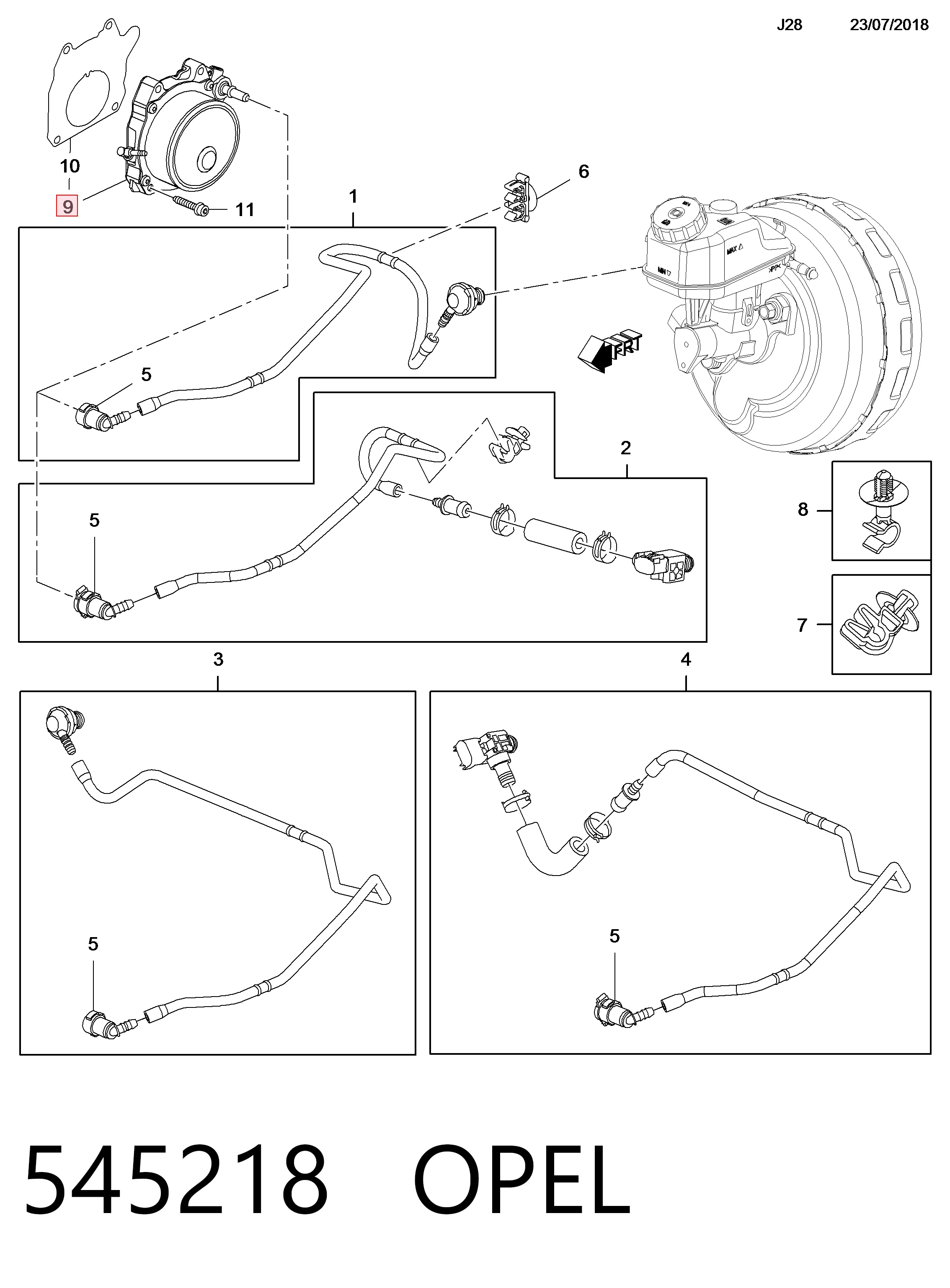 545218 Opel Насос вакуумний