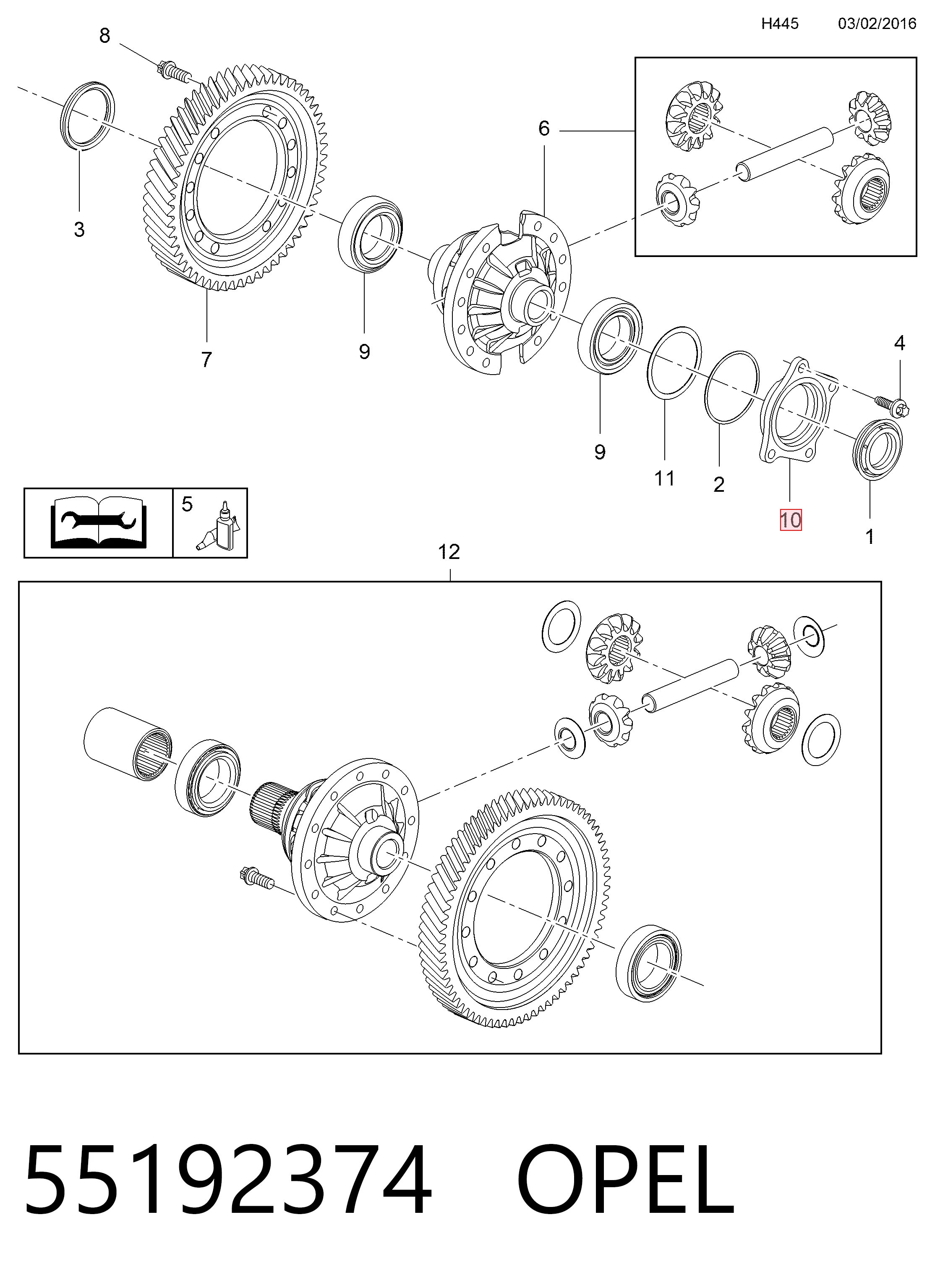 Кришка двигуна передня General Motors 55192374 ціна, від 31.81 USD
