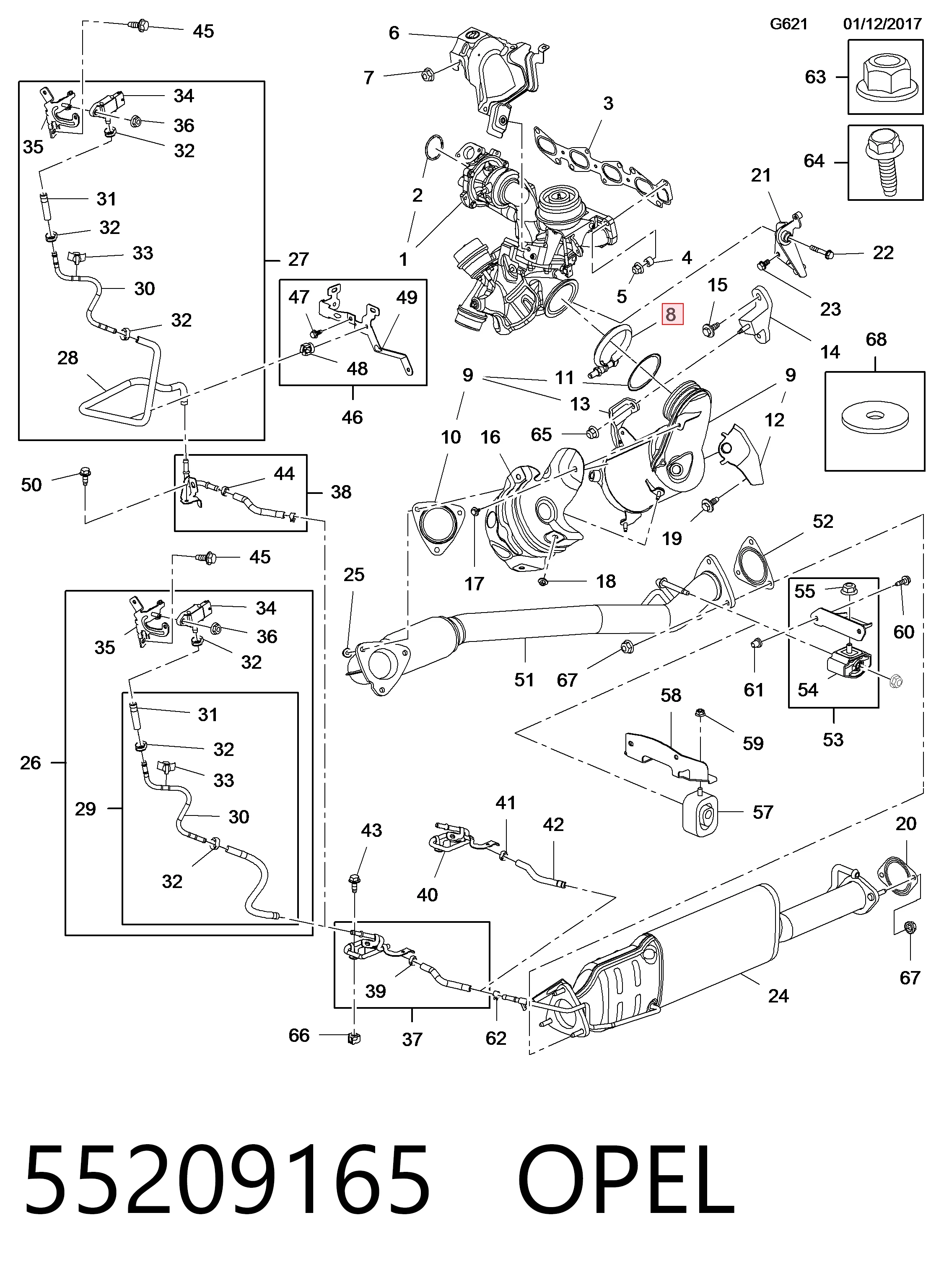 7421472836 Renault (RVI) Кріплення глушника переднє